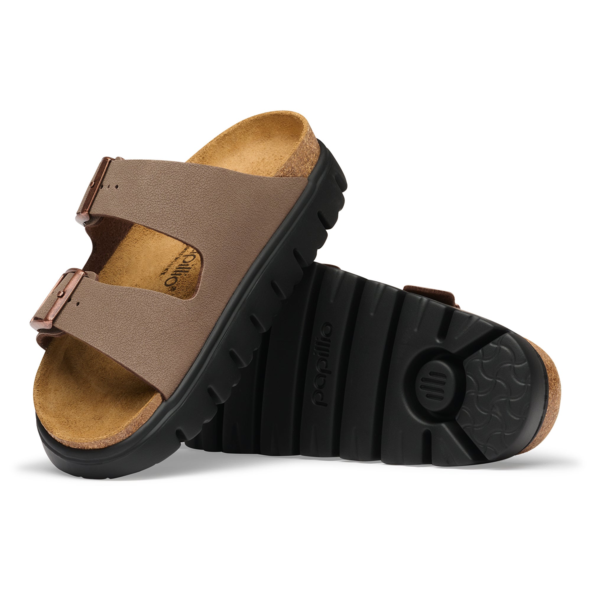Papillio Arizona Chunky mocha Birkibuc by Birkenstock