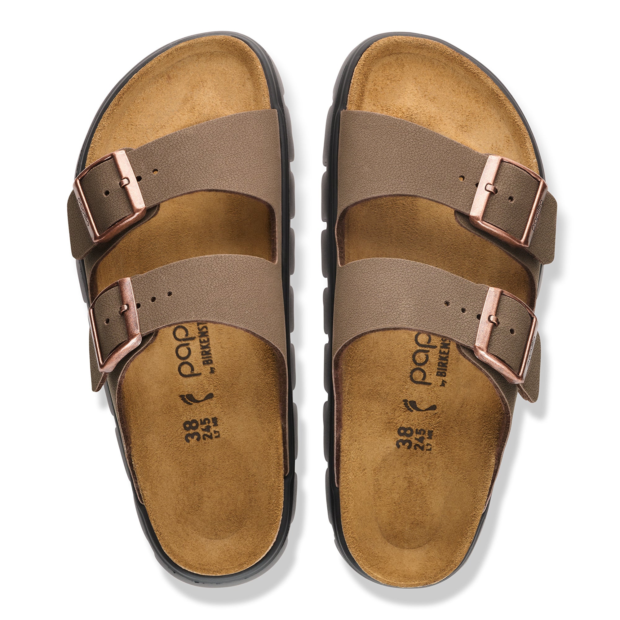 Papillio Arizona Chunky mocha Birkibuc by Birkenstock
