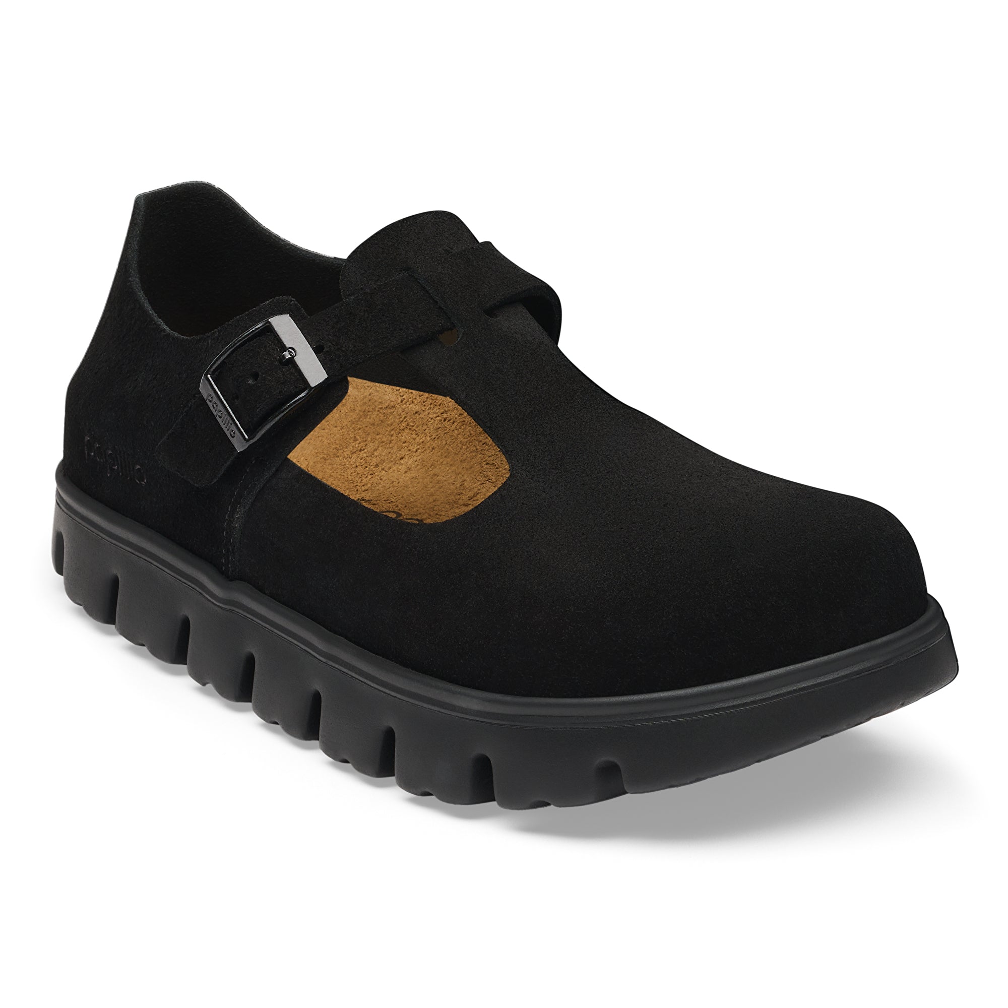 Papillio Paris Chunky black suede by Birkenstock