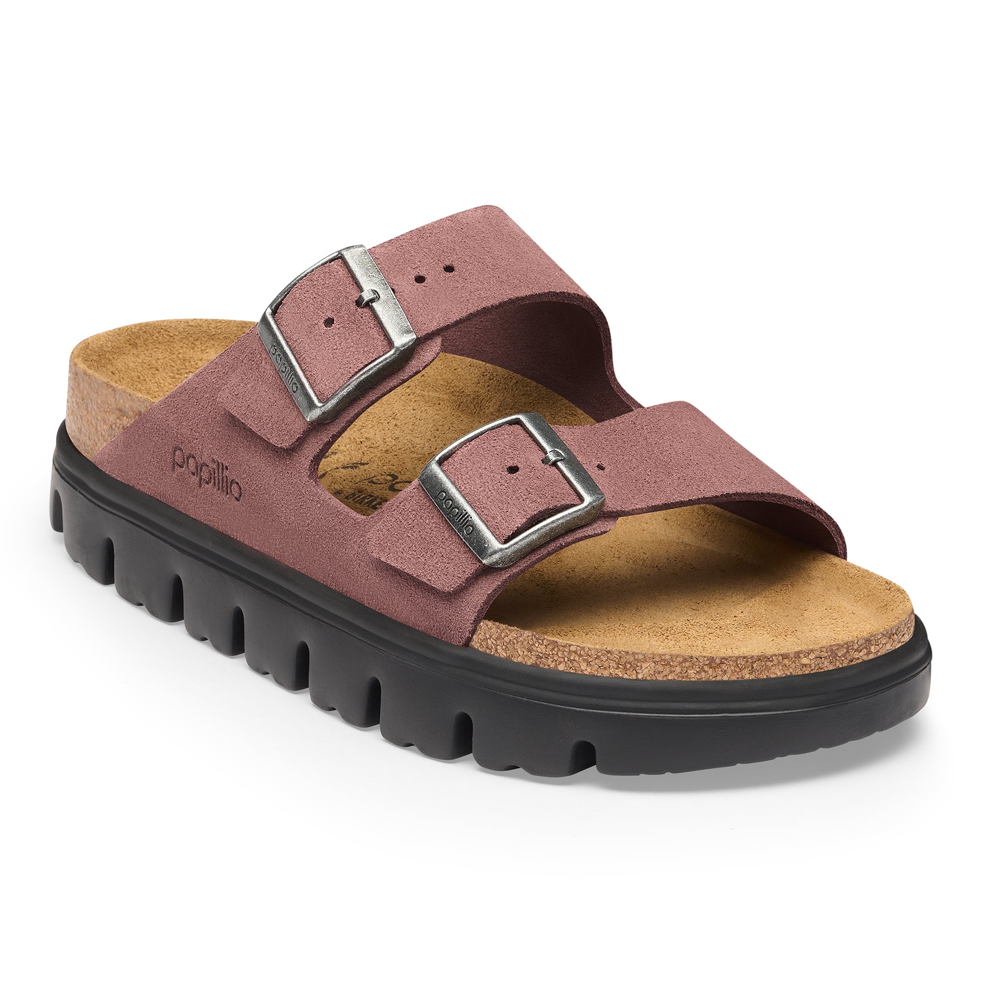 Papillio Arizona Chunky pepper suede by Birkenstock