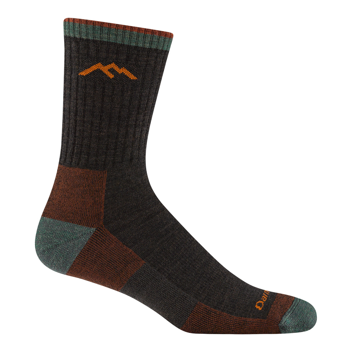 Darn Tough Men's Hiker Micro Crew Midweight with Cushion walnut