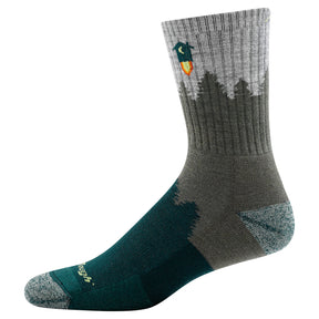 Darn Tough Men's Hiker Number 2 Micro Crew Midweight with Cushion green