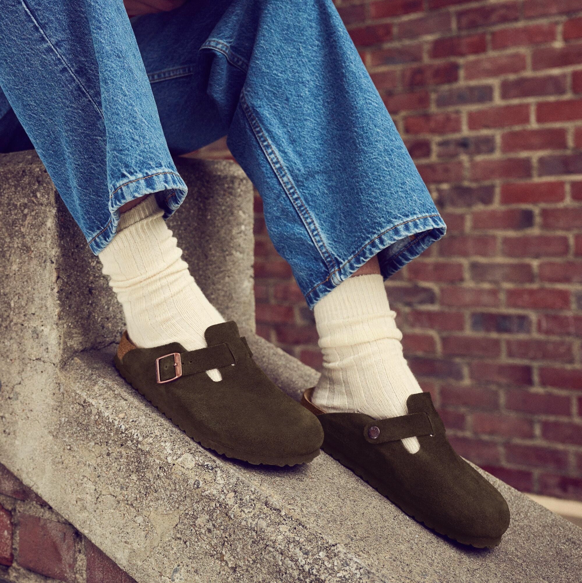 Birkenstock Boston Soft Footbed mocha suede 35N