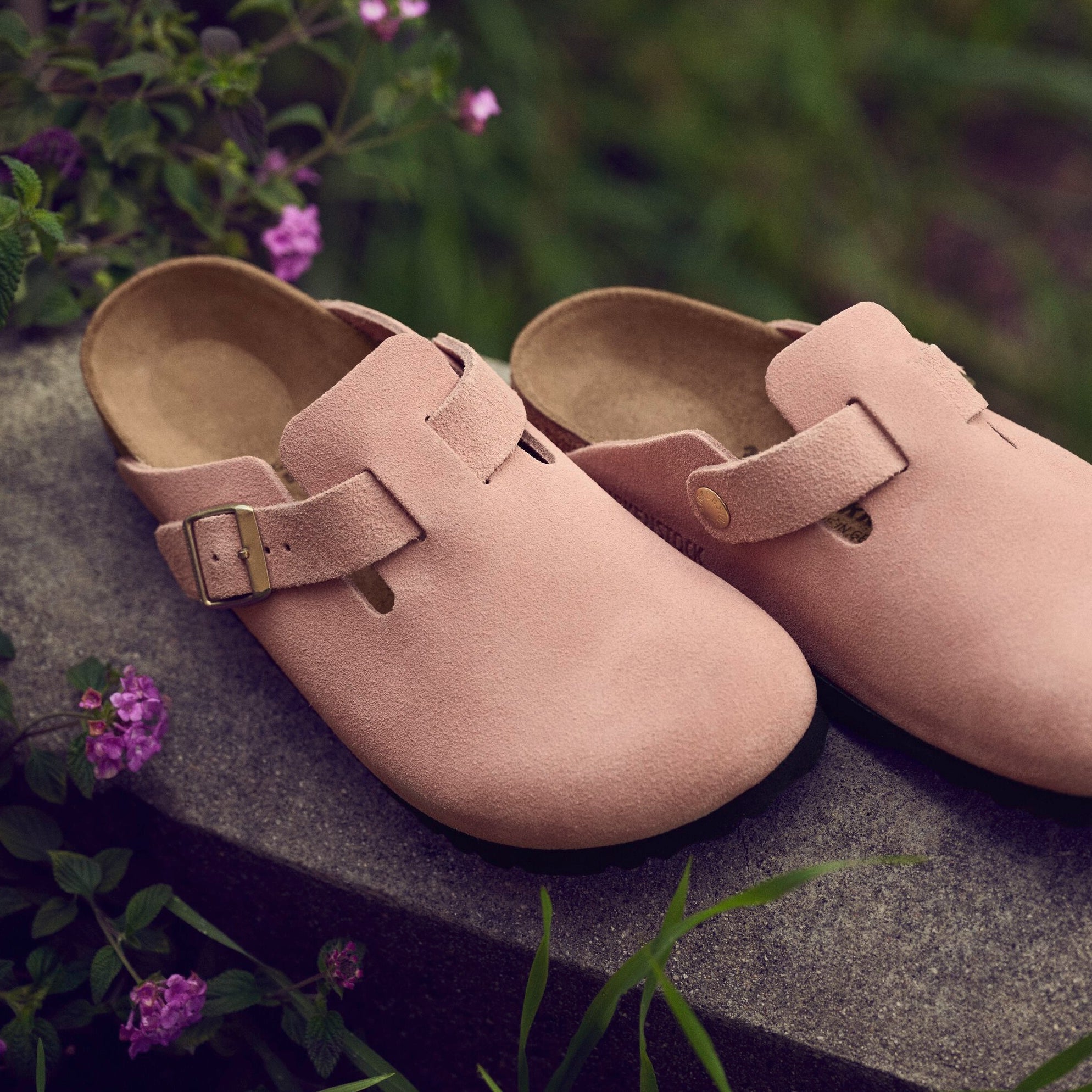 Birkenstock Boston light rose suede