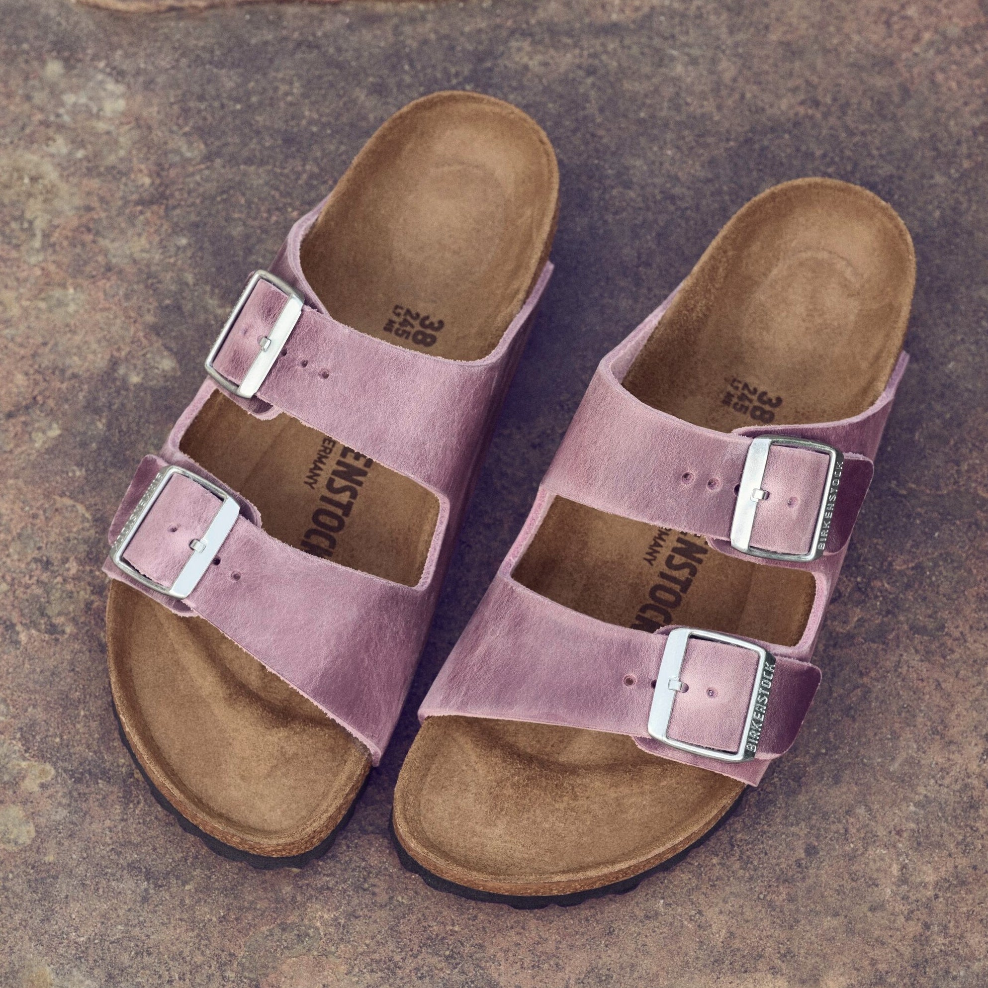 Birkenstock Arizona lavender oiled leather