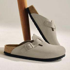 Birkenstock Limited Edition Boston corduroy stone coin suede