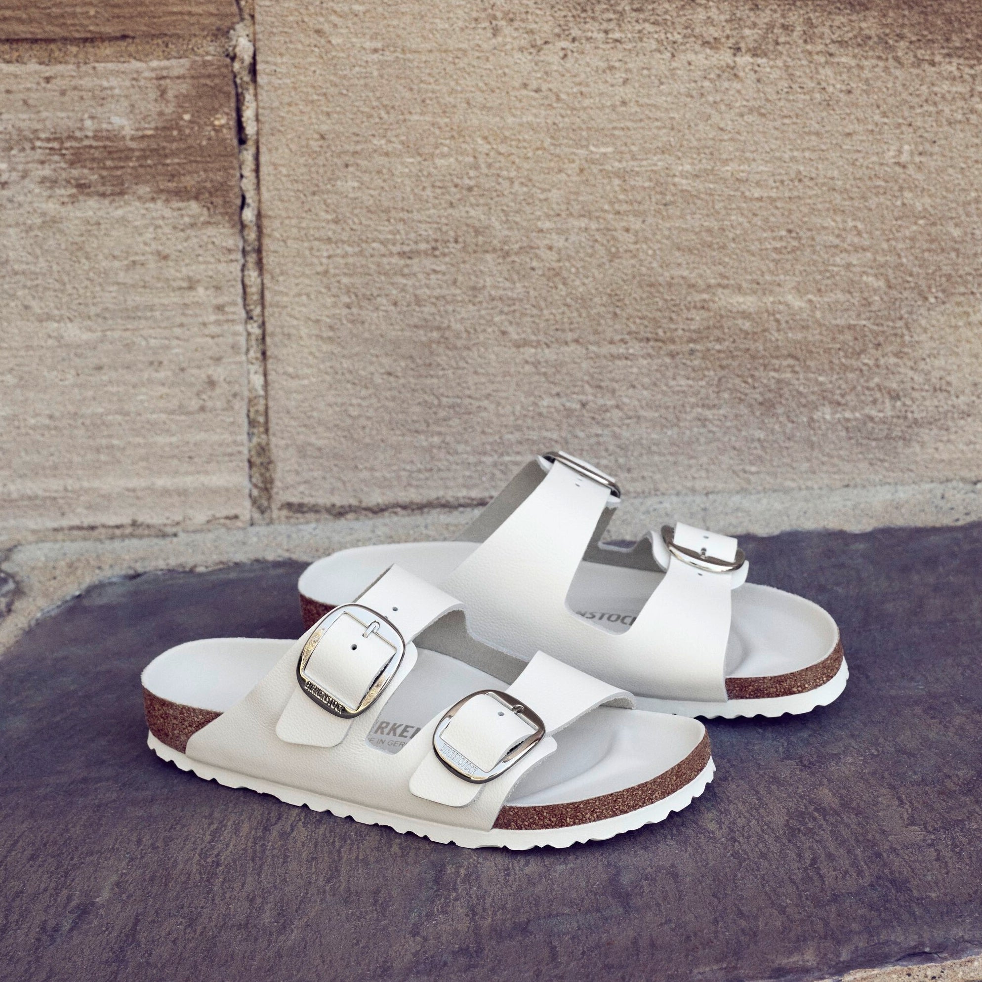 Birkenstock Arizona Big Buckle white leather