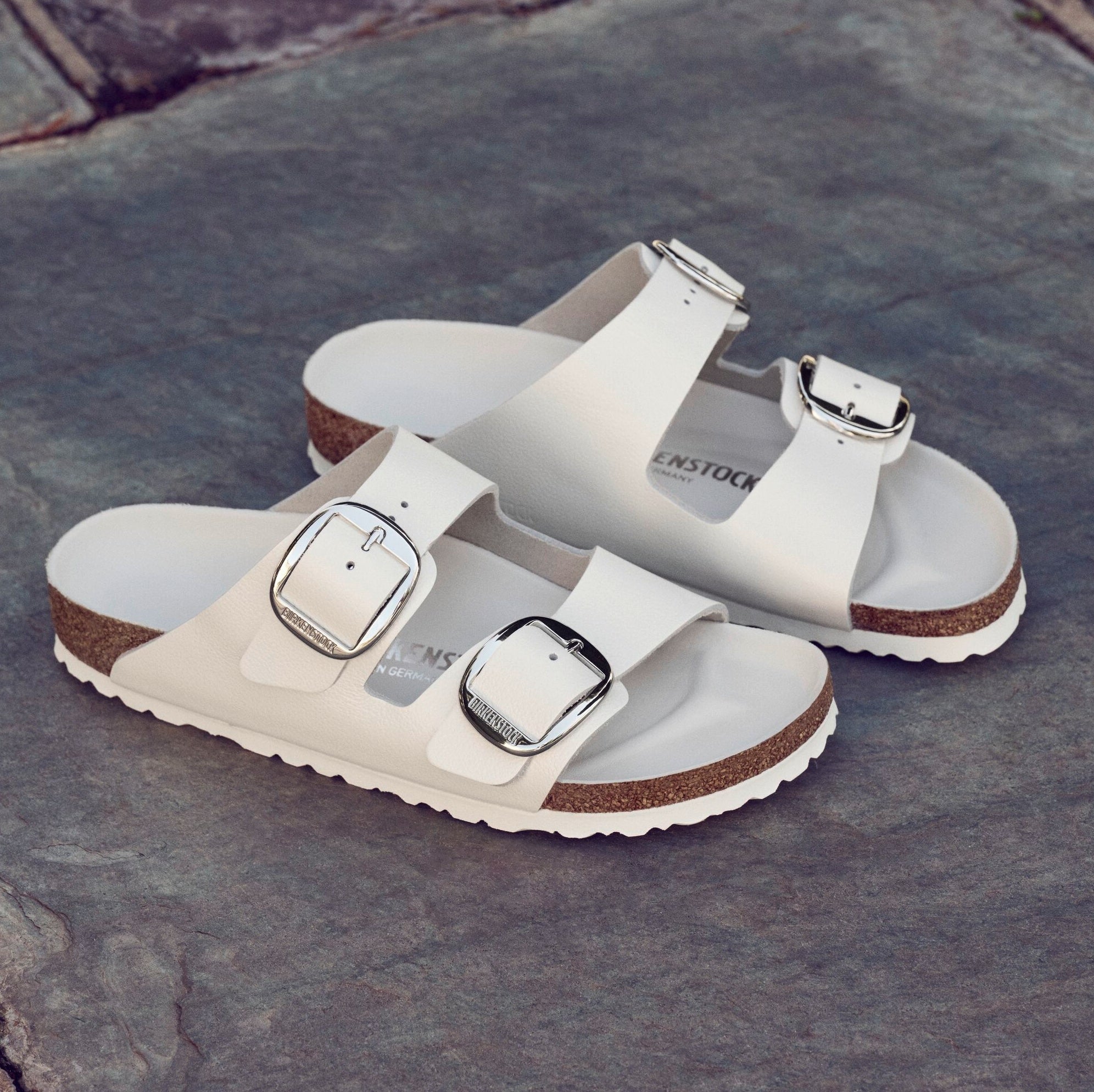 Birkenstock Arizona Big Buckle white leather