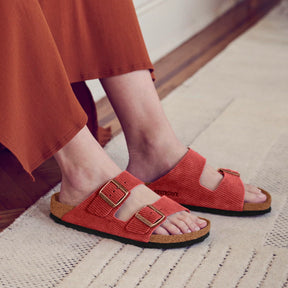 Birkenstock Limited Edition Arizona corduroy sienna suede