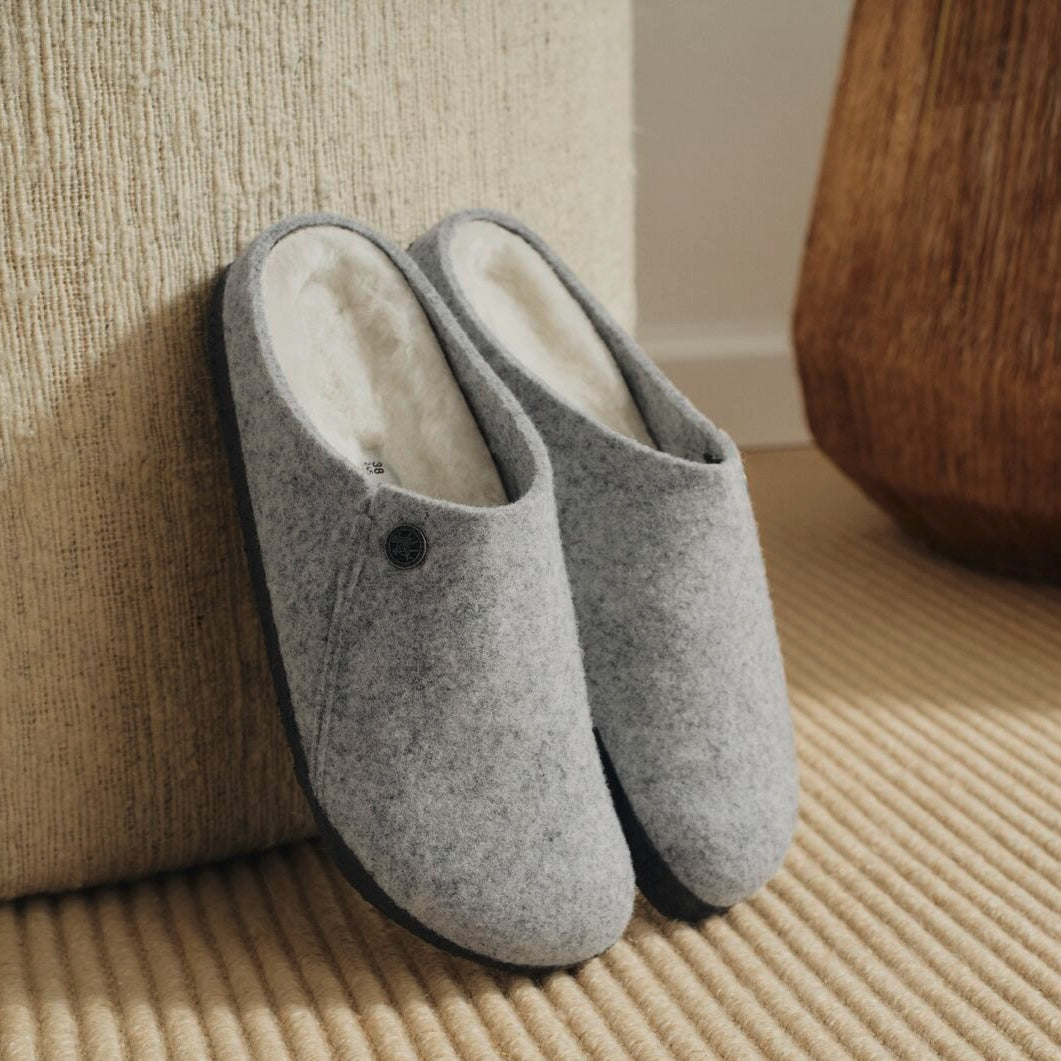 Birkenstock Zermatt Shearling light gray wool/natural shearling