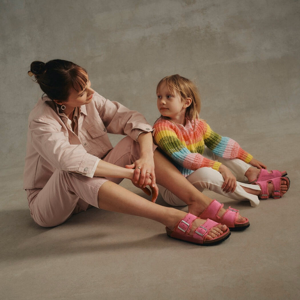 Birkenstock Arizona Shearling fuchsia tulip suede/fuchsia shearling