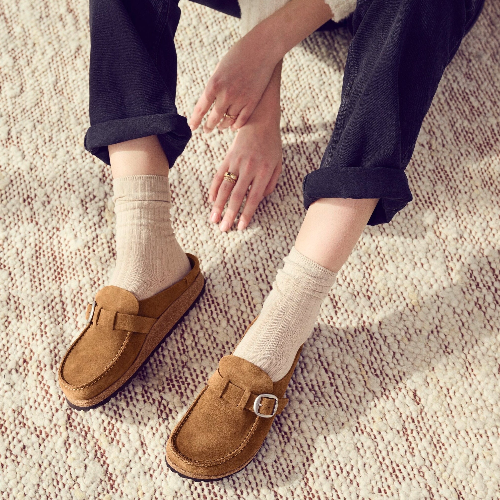 Birkenstock Buckley tea suede