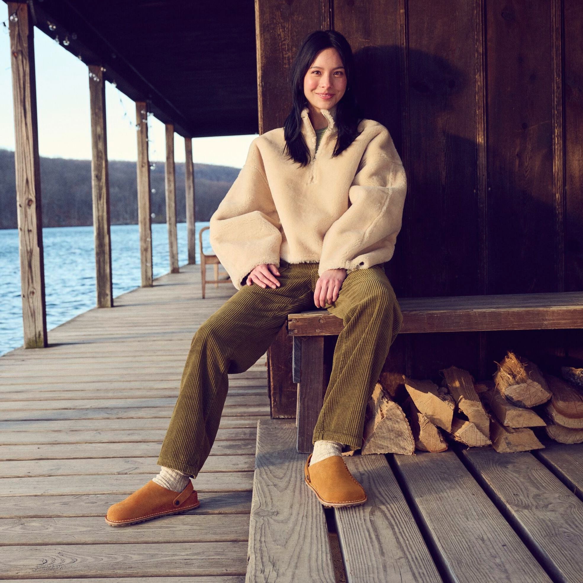 Birkenstock Lutry mink suede