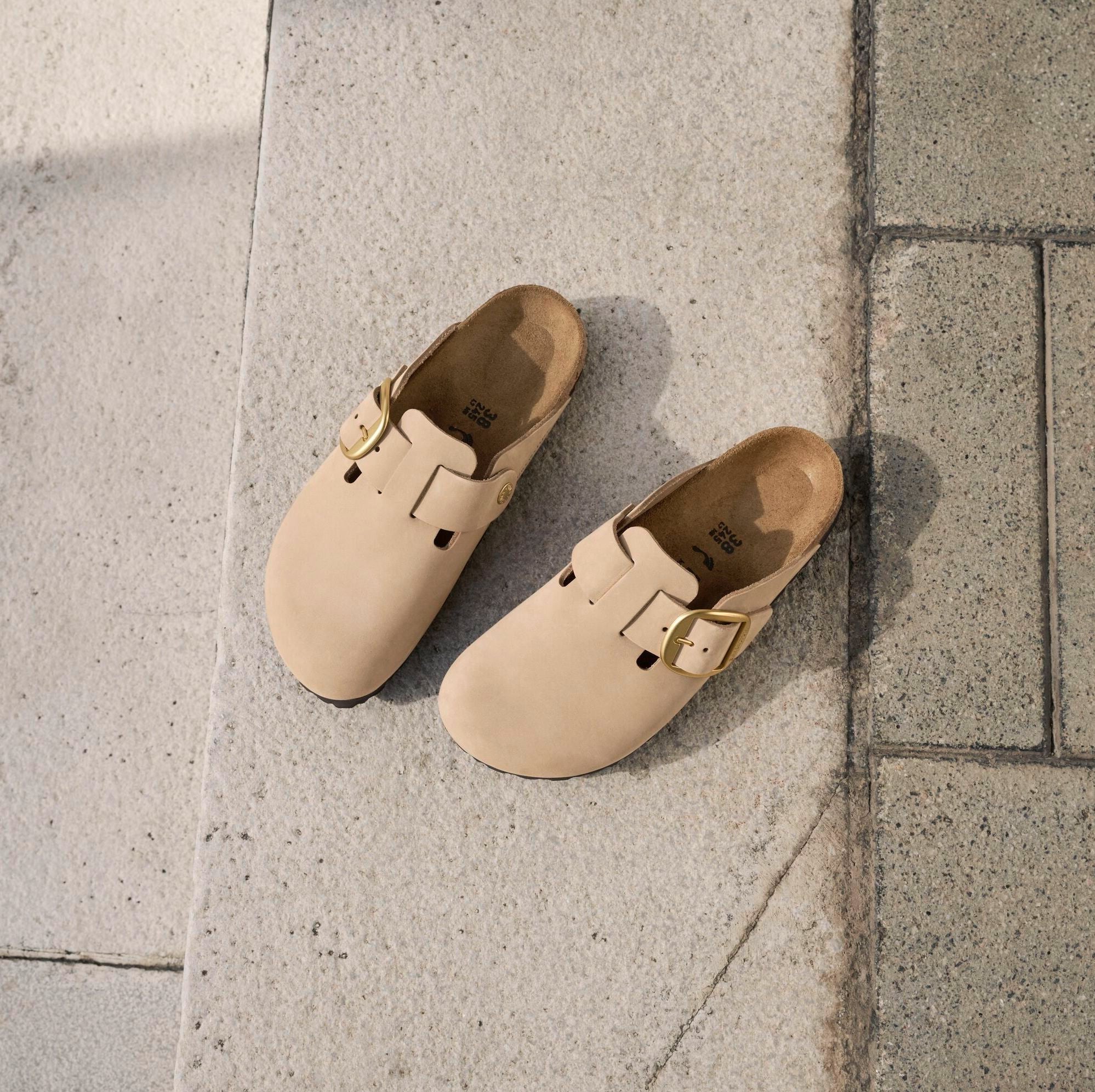 Birkenstock Boston Big Buckle sandcastle nubuck