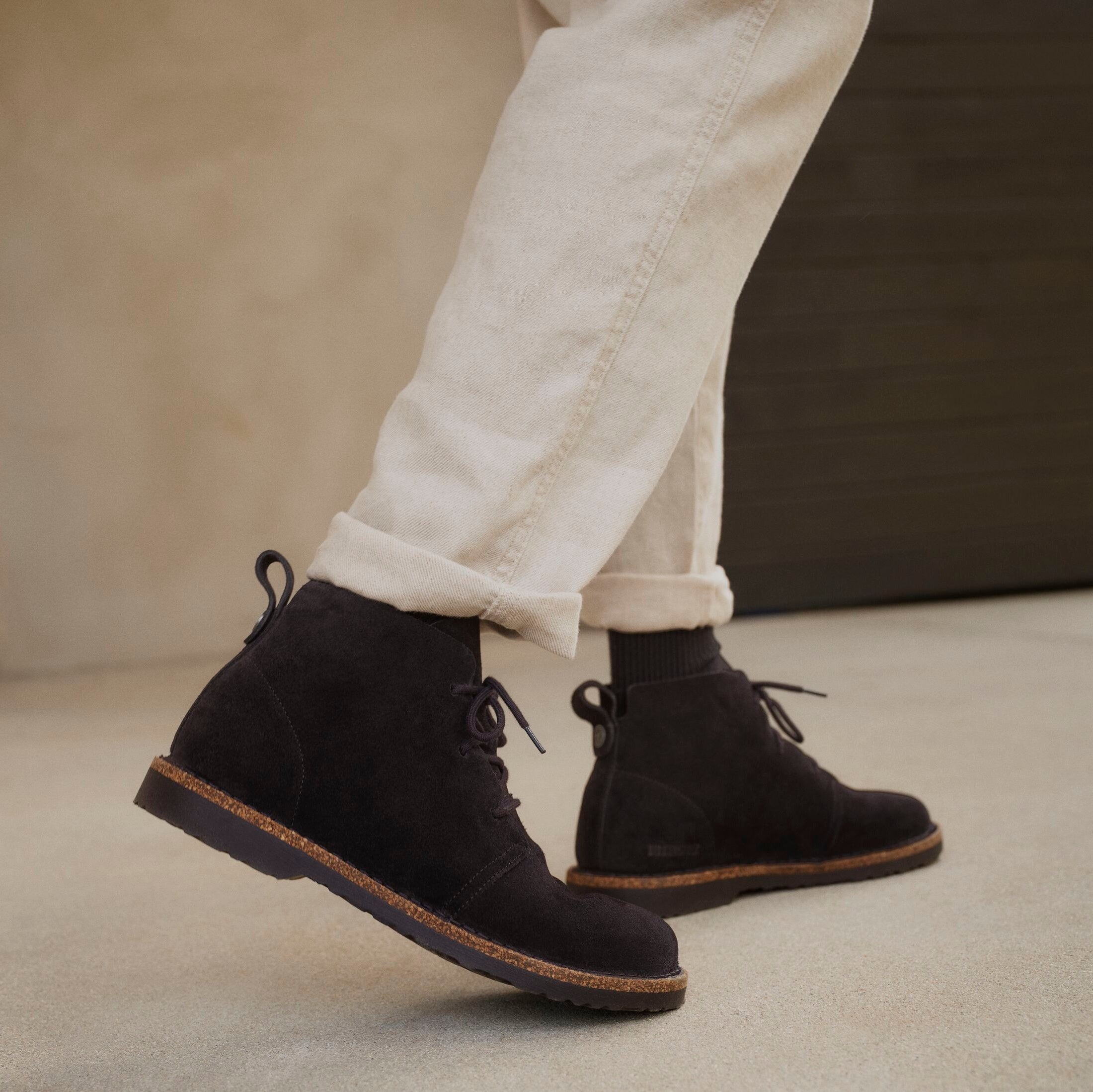 Birkenstock Uppsala Mid Chukka black suede