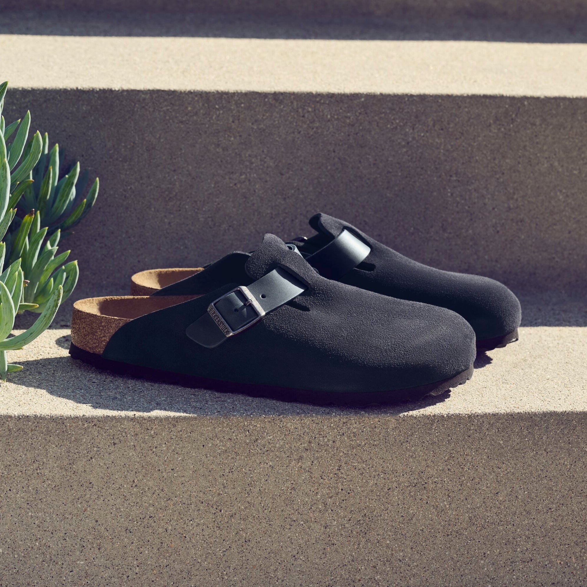 Birkenstock Boston midnight suede/oiled leather