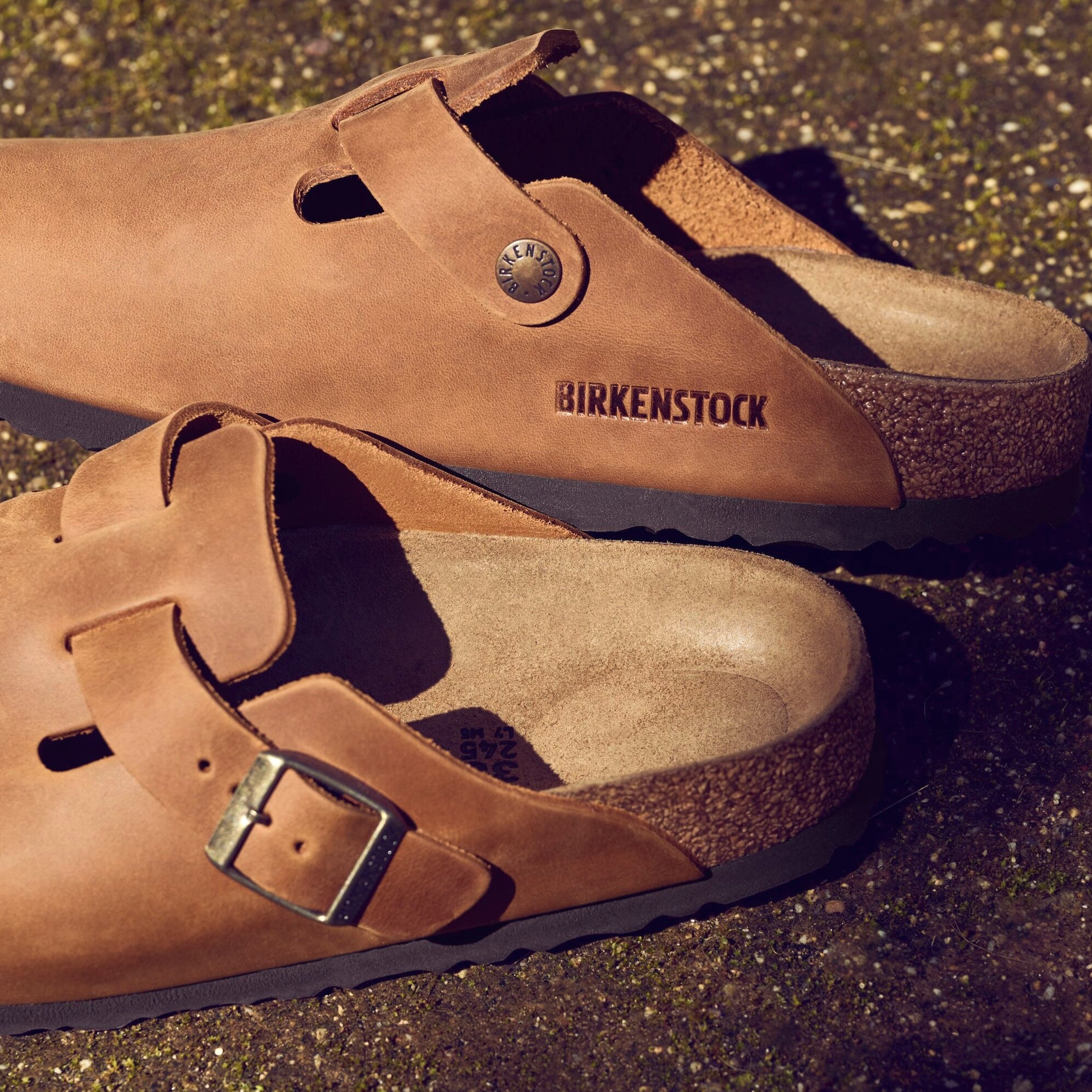 Birkenstock Boston cognac oiled leather