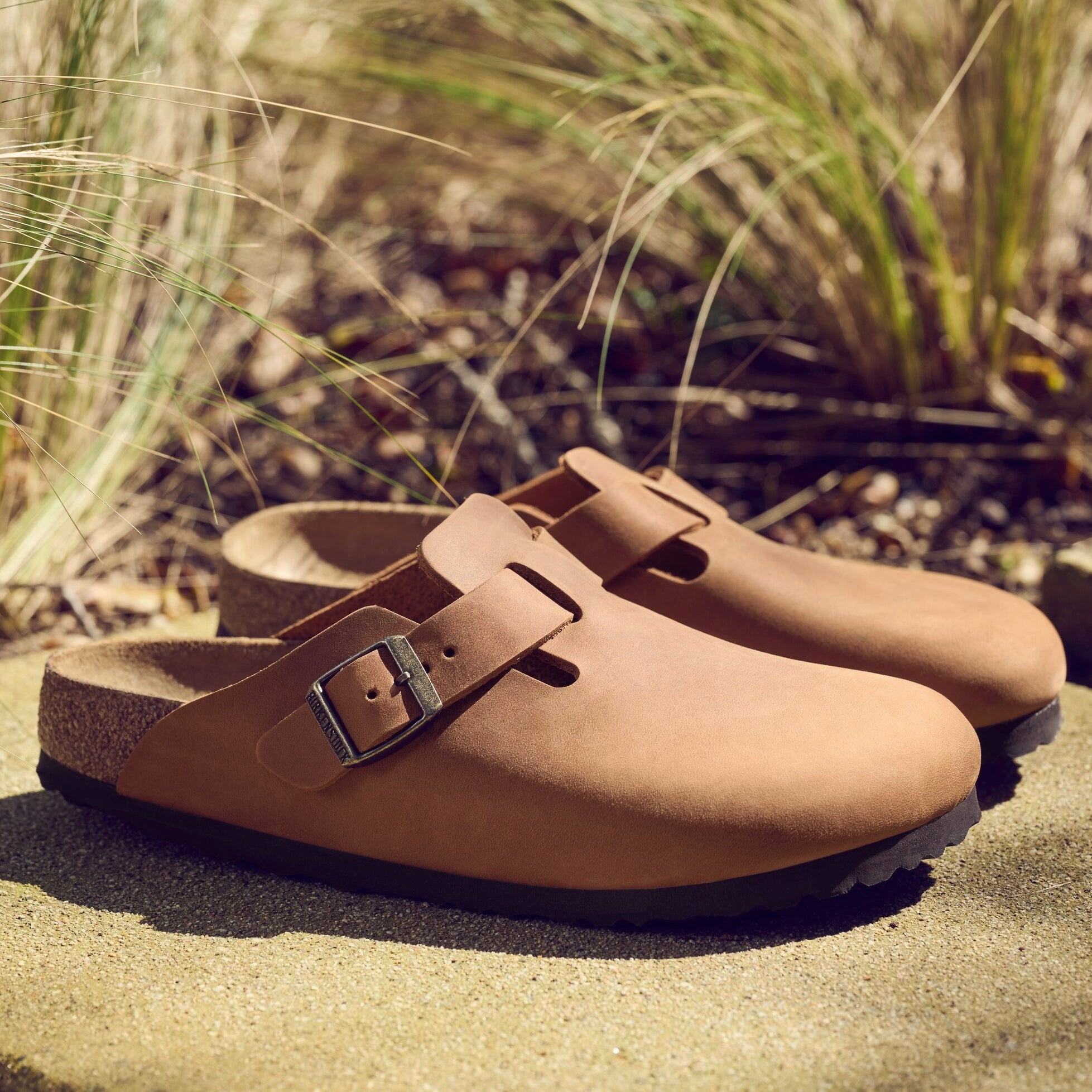 サンダル・ミュール BIRKENSTOCK BOSTON - Oiled leather sabot (1028310 COGNAC) Boston Oiled Leather Cognac | BIRKENSTOCK