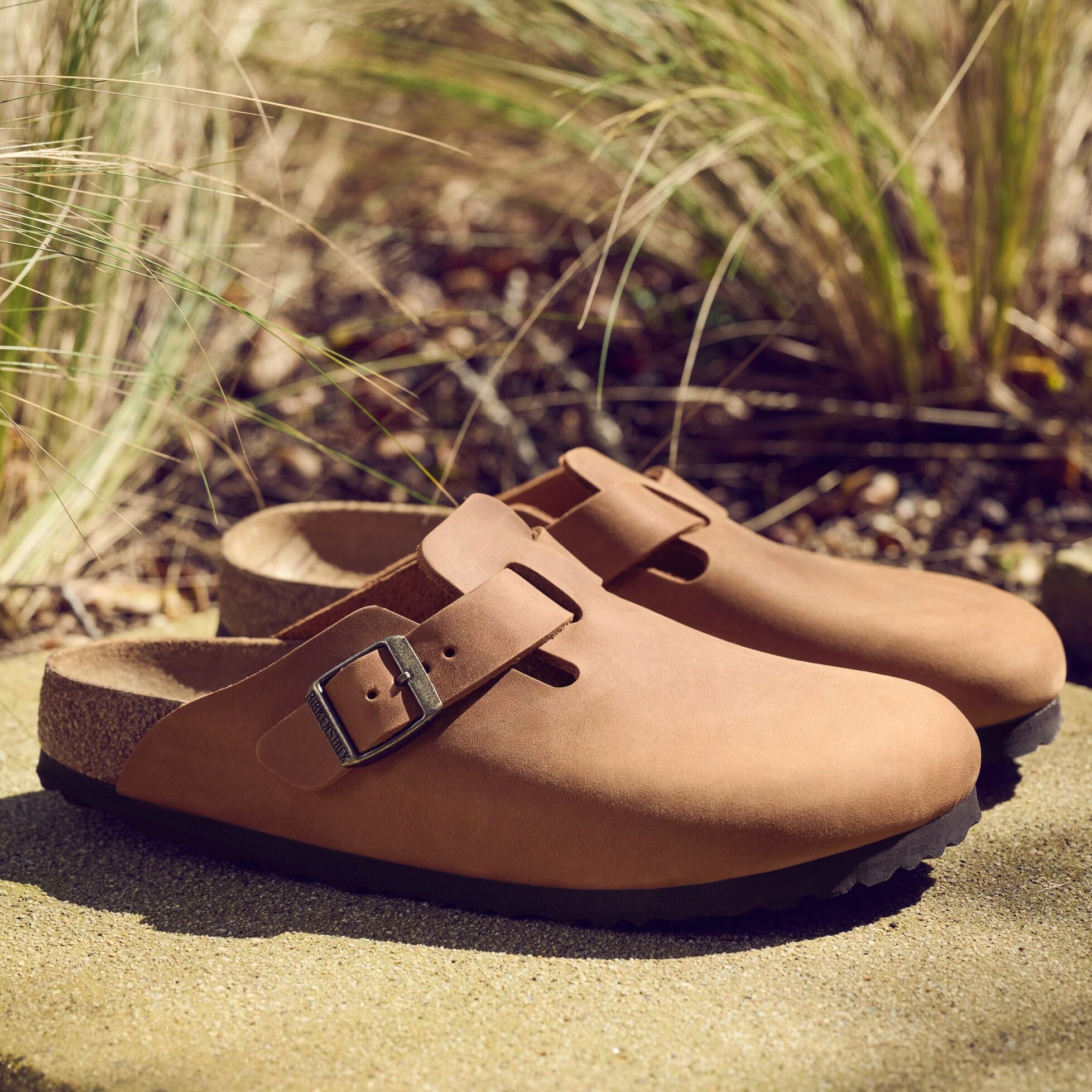 Birkenstock Boston cognac oiled leather