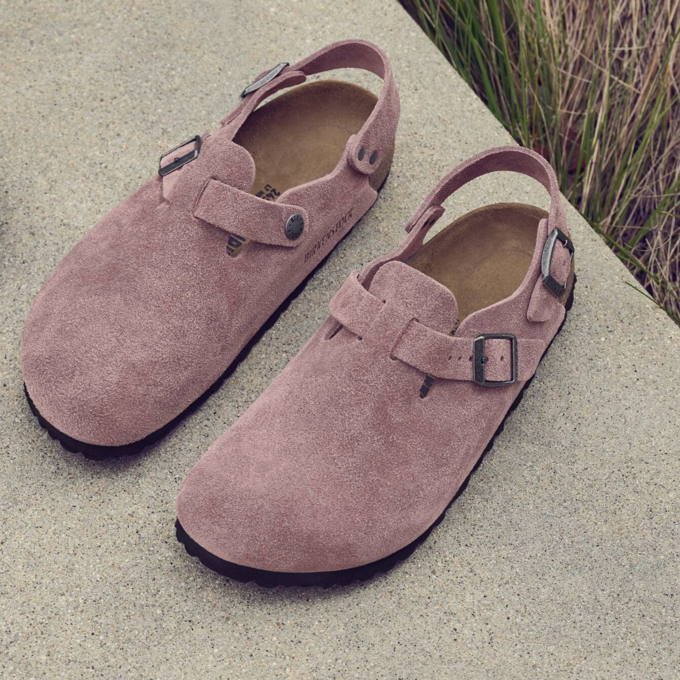 Birkenstock Tokio faded purple suede