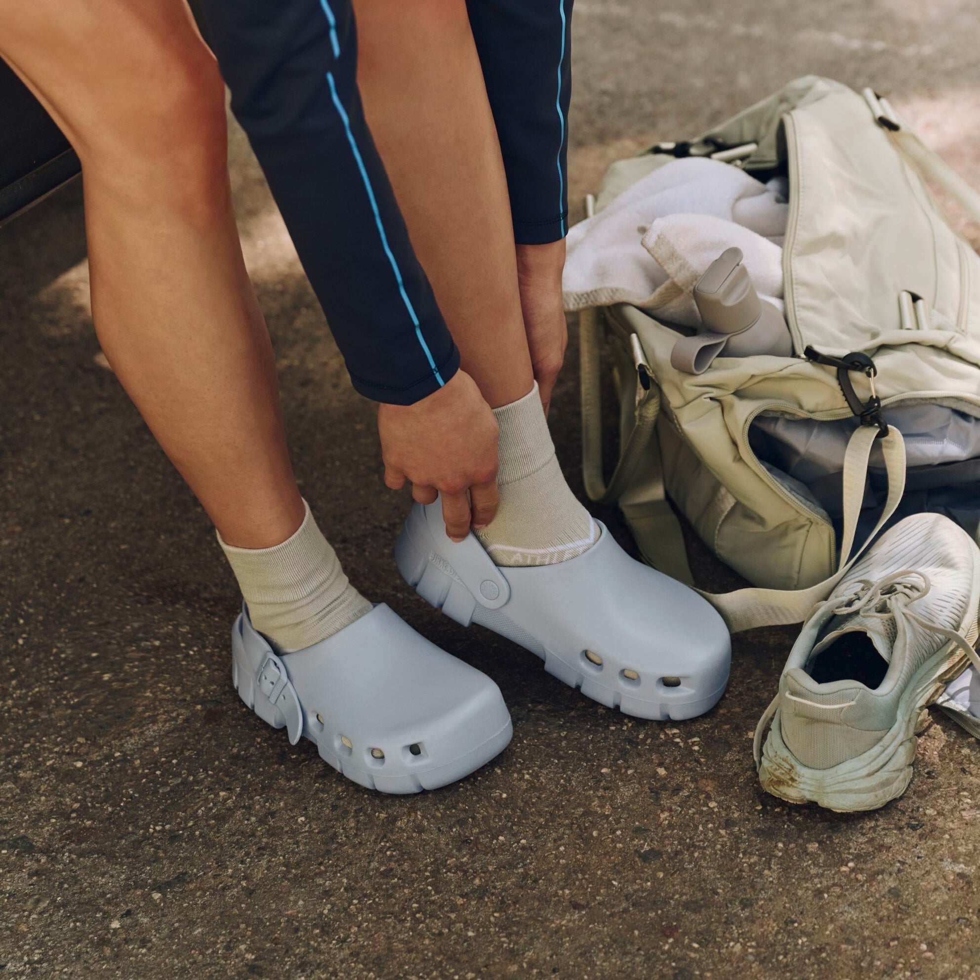 Birkenstock Birki Flow EVA stone coin