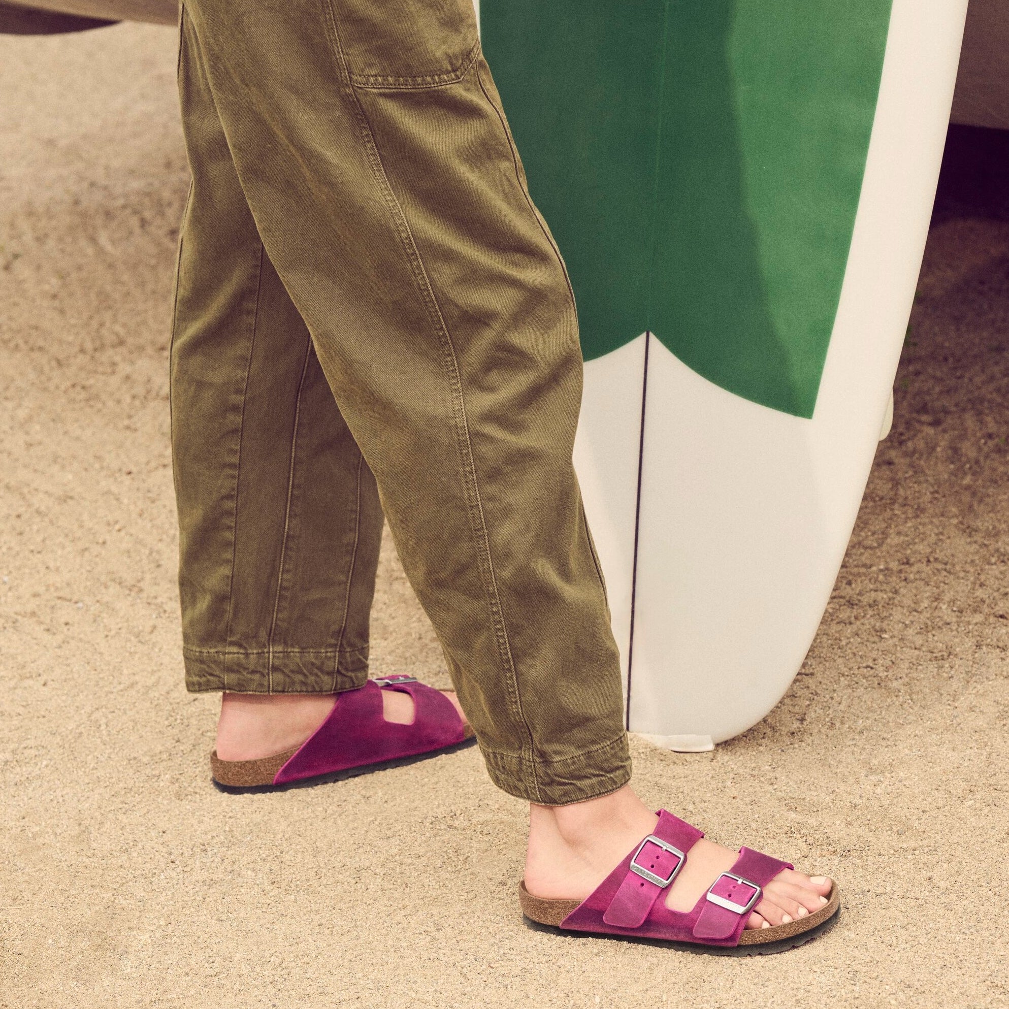 Birkenstock Arizona festival fuchsia oiled leather