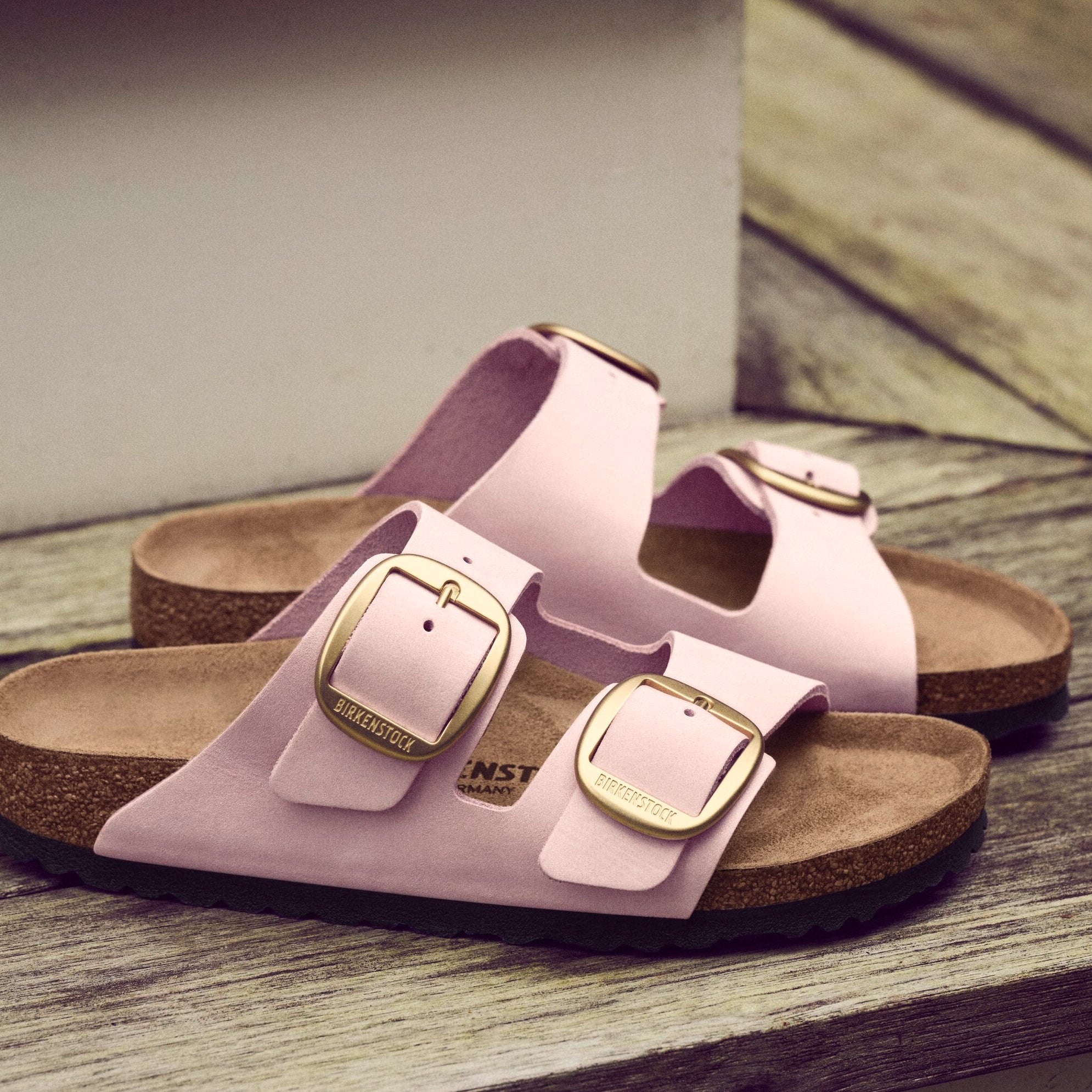 Birkenstock Arizona Big Buckle soft pink nubuck