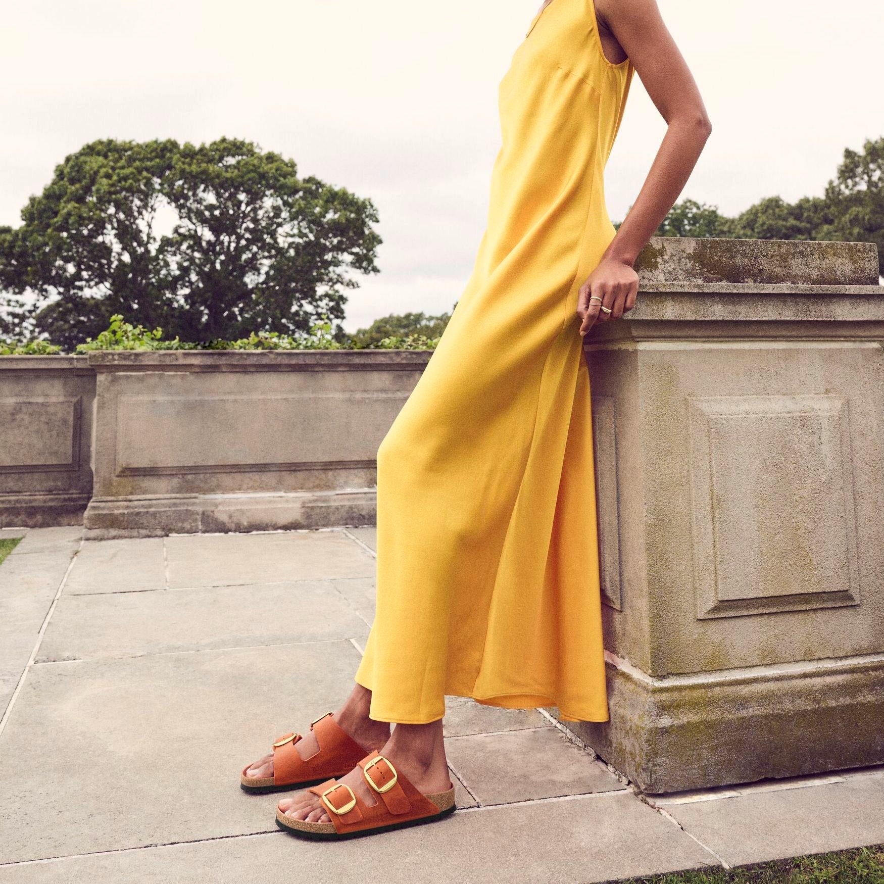 Birkenstock Arizona Big Buckle burnt orange oiled leather