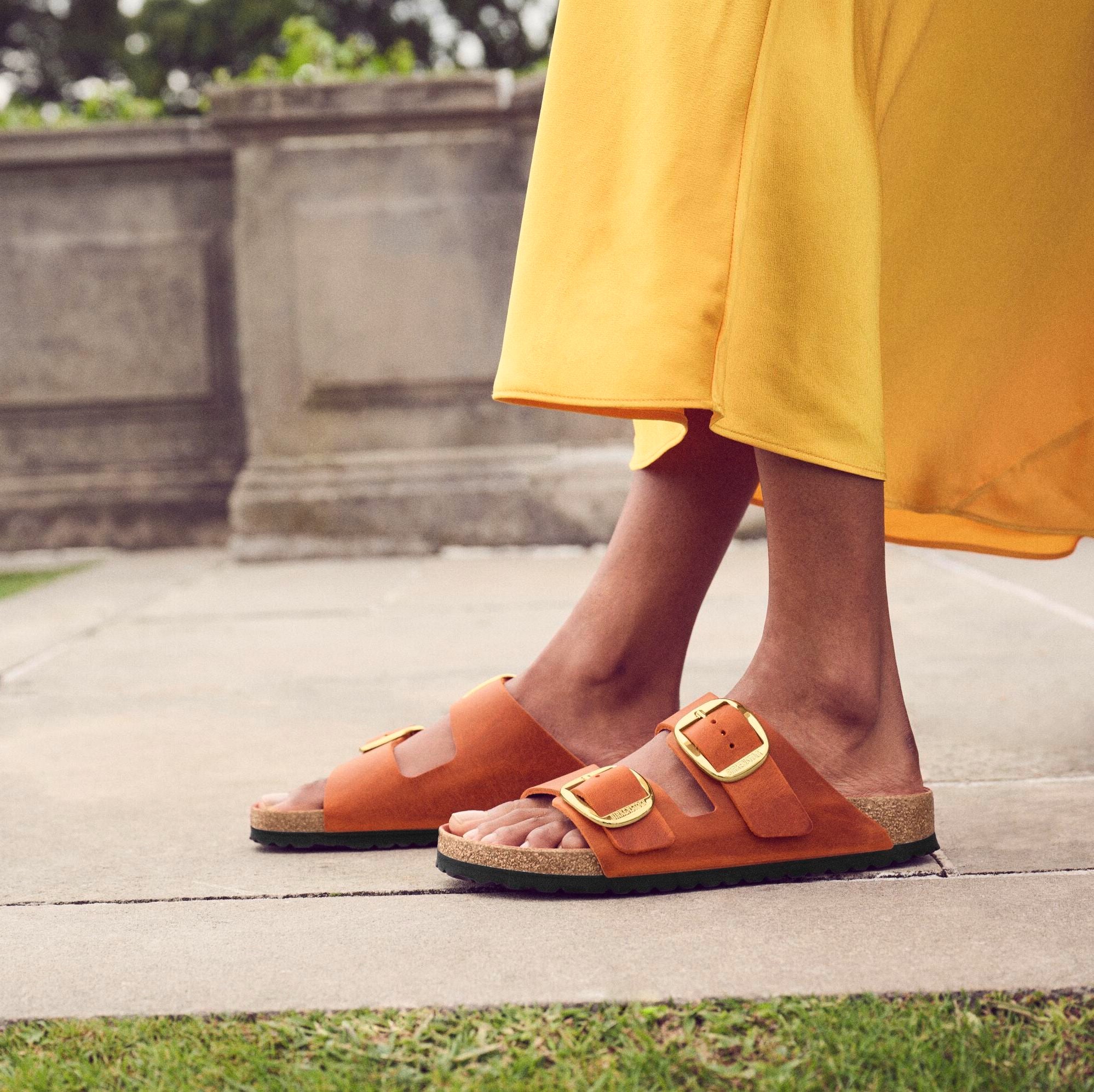 Birkenstock Limited Edition Arizona Big Buckle burnt orange oiled leather