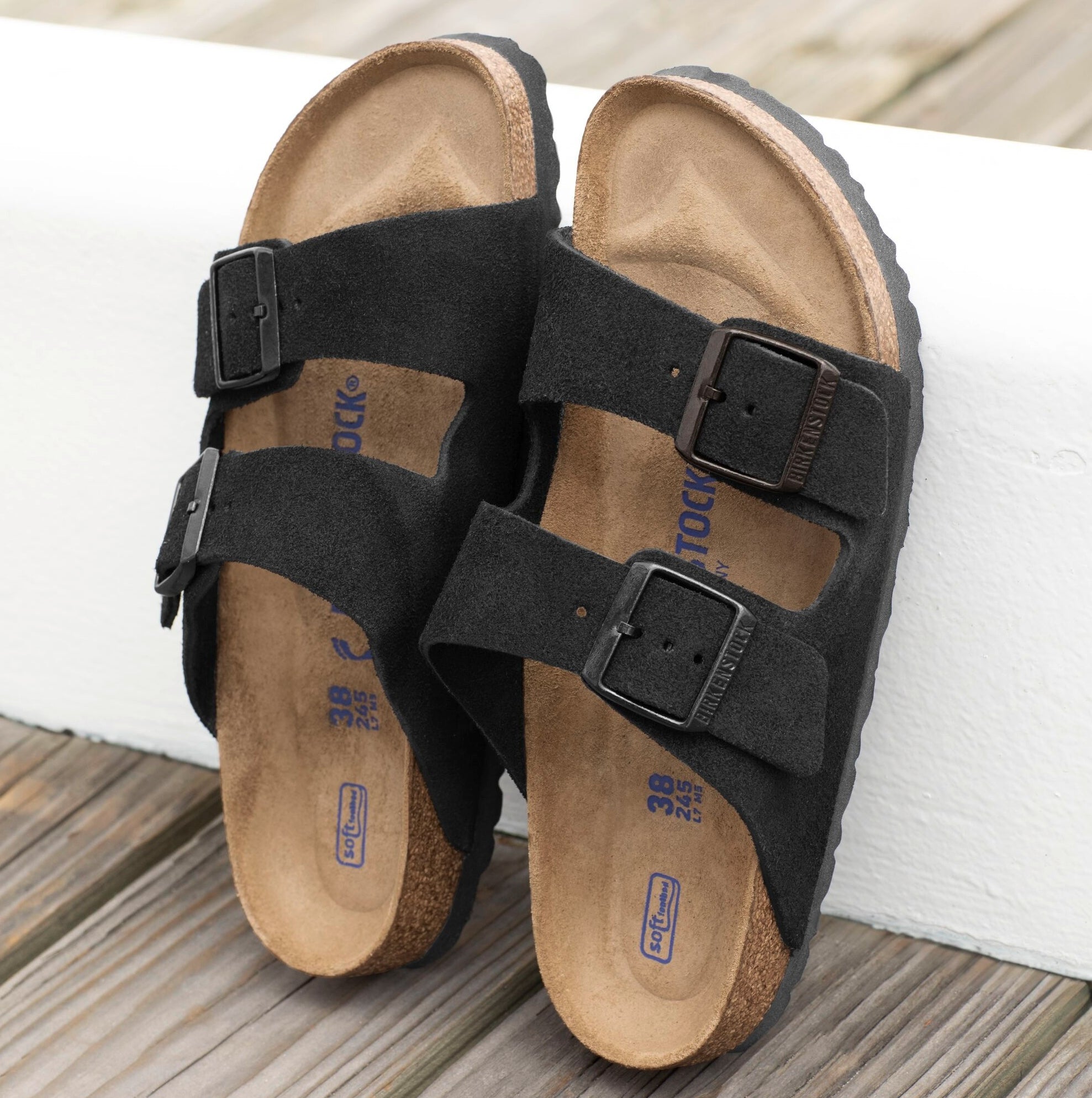 Birkenstock Arizona Soft Footbed black suede