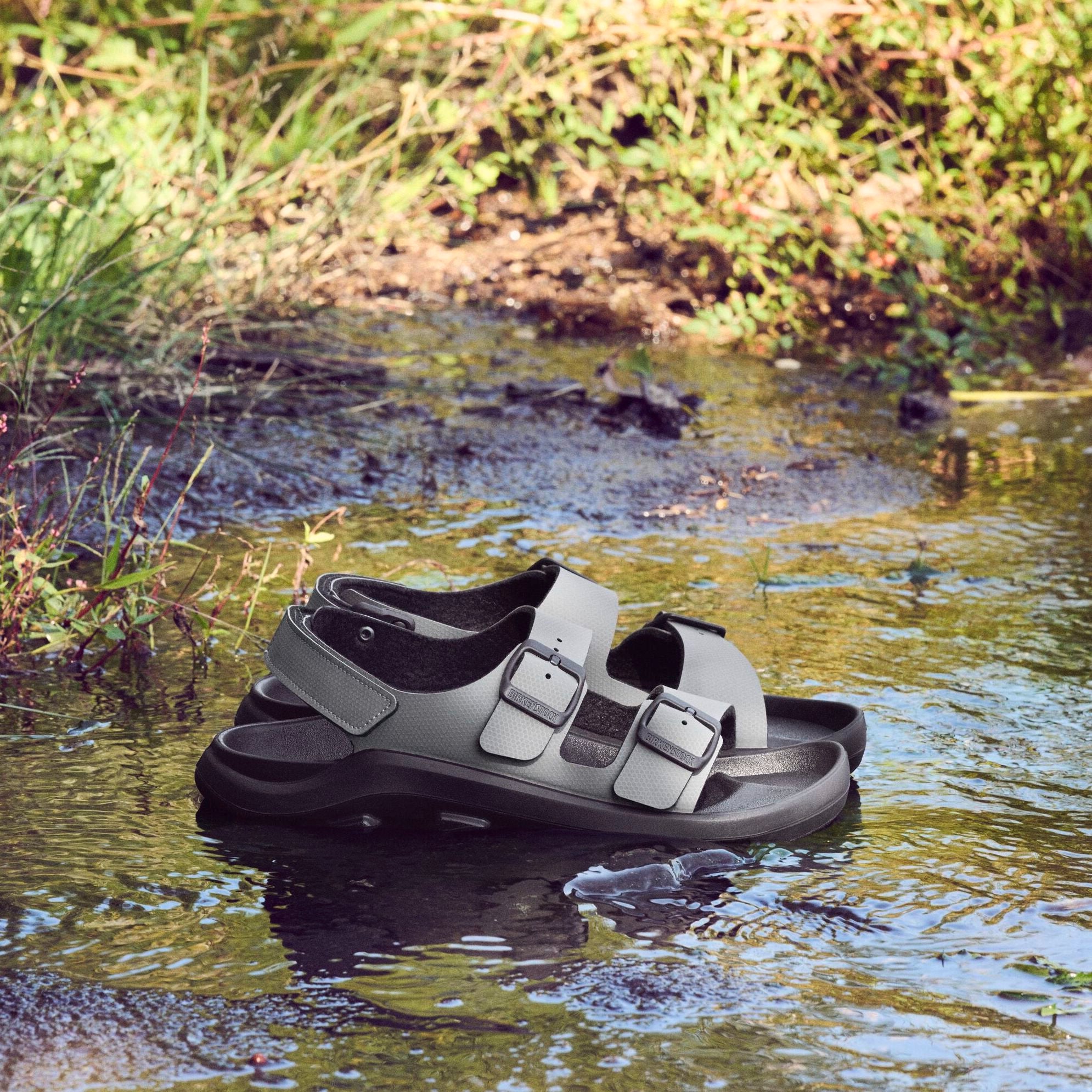 Birkenstock Mogami Terra whale gray Birko-Flor