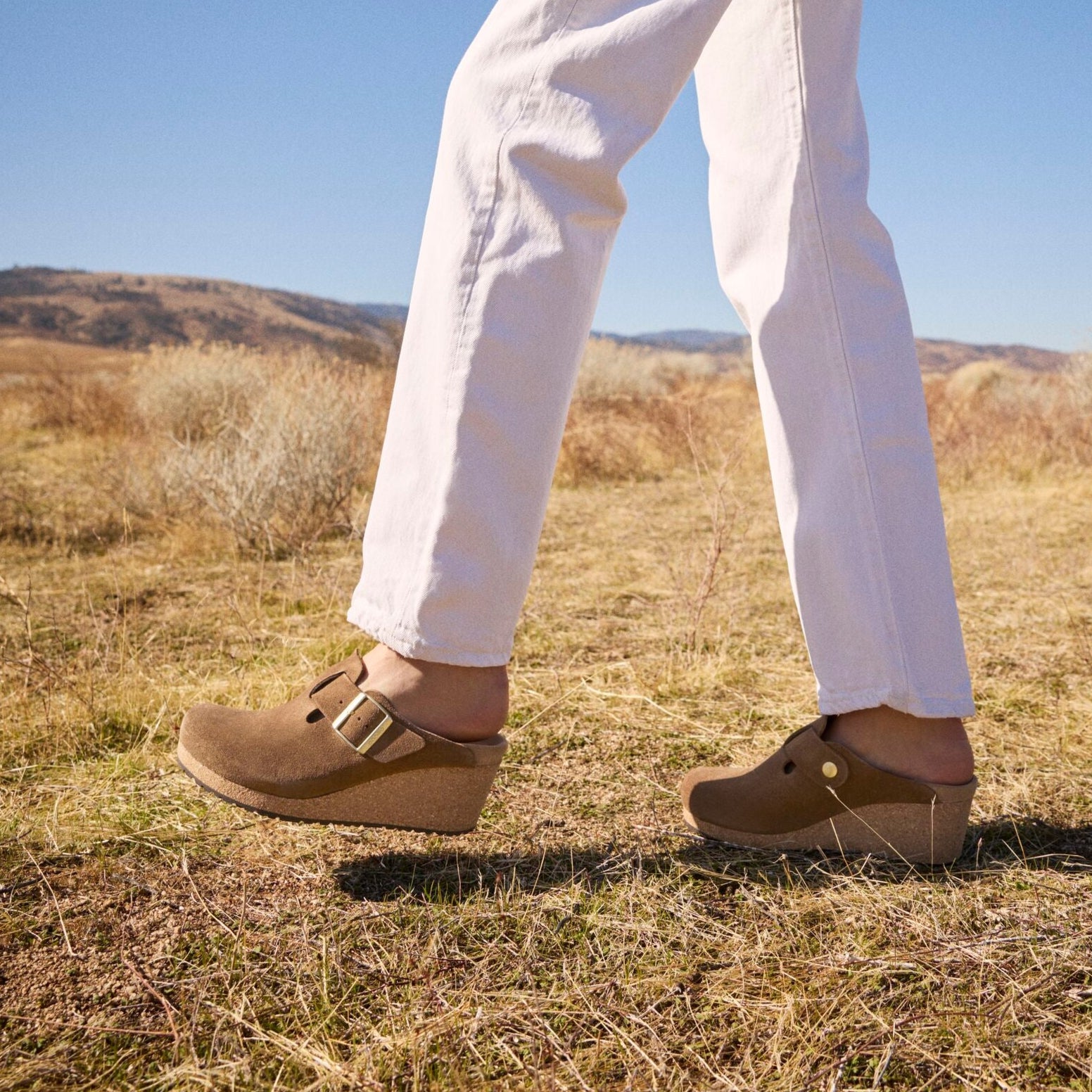 Papillio Fanny dark tea suede by Birkenstock