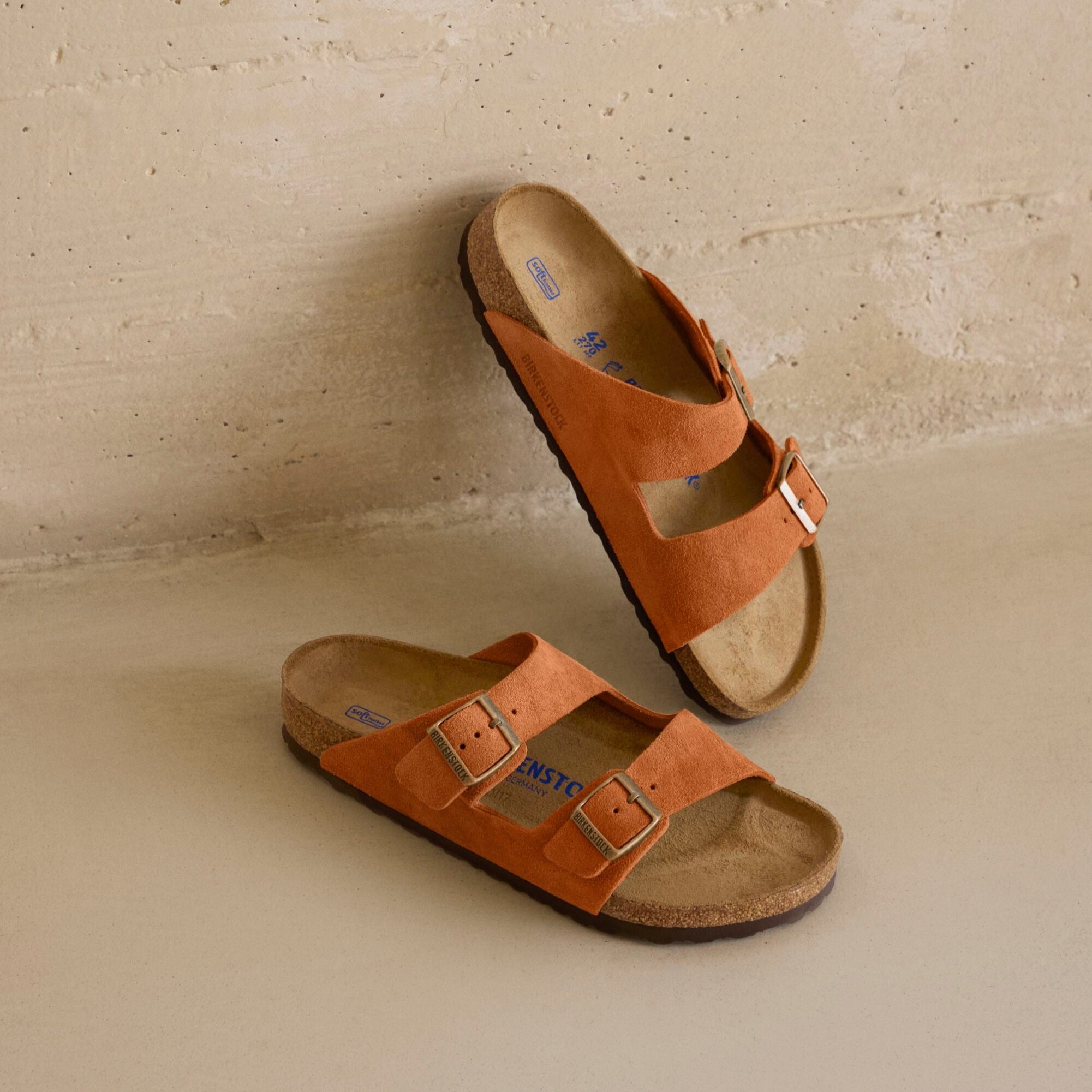 Birkenstock Arizona dark rust suede