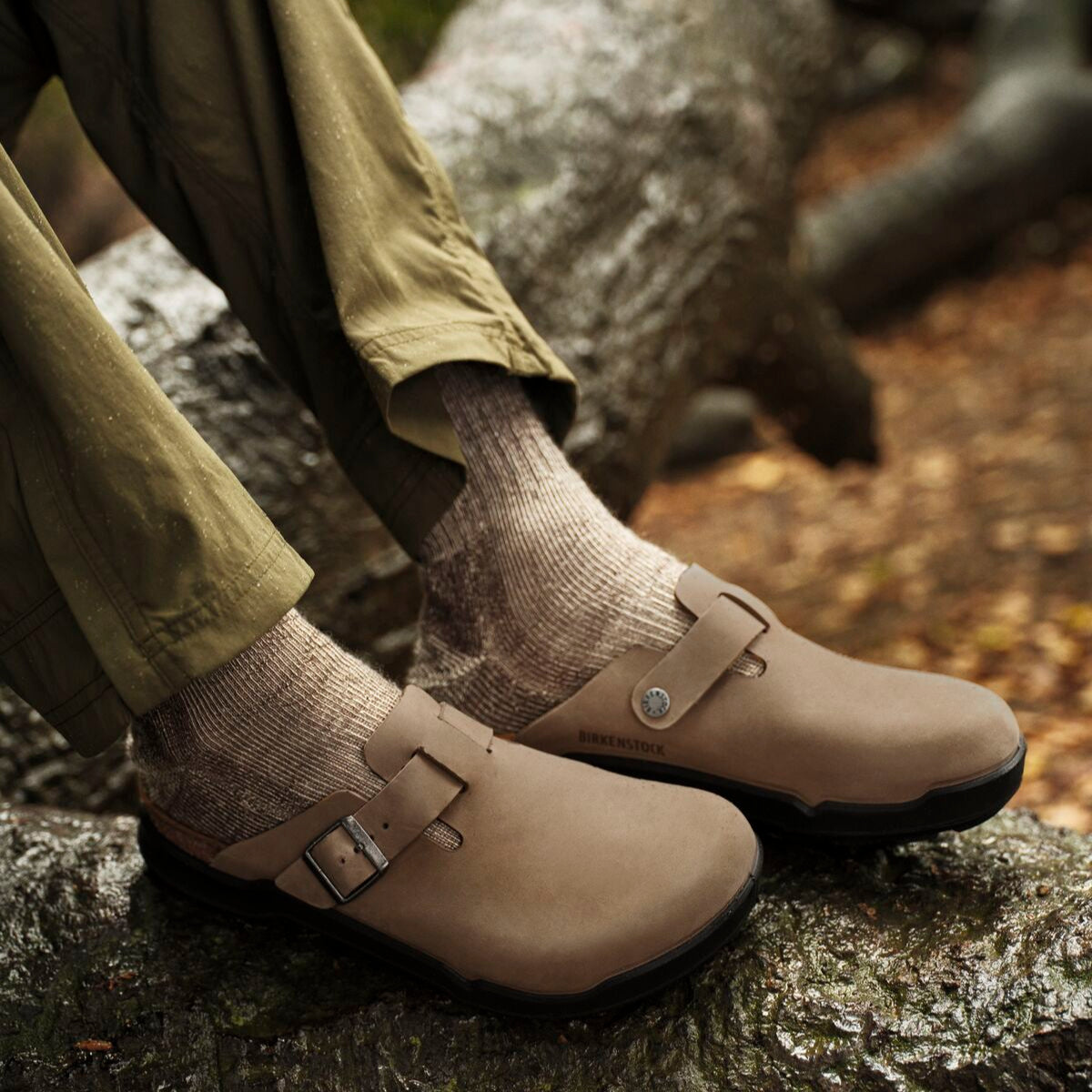 Birkenstock Men's Boston Crosstown tobacco oiled leather