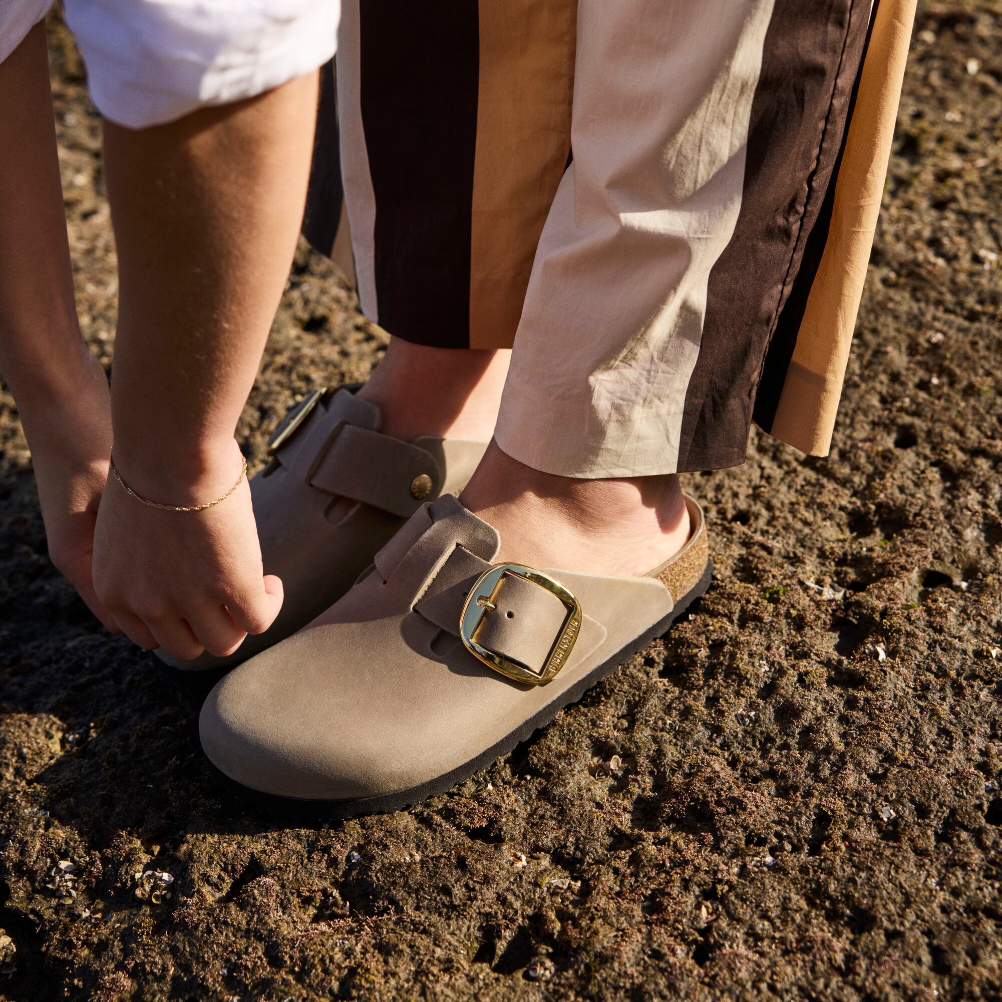Birkenstock Boston Big Buckle tobacco oiled leather