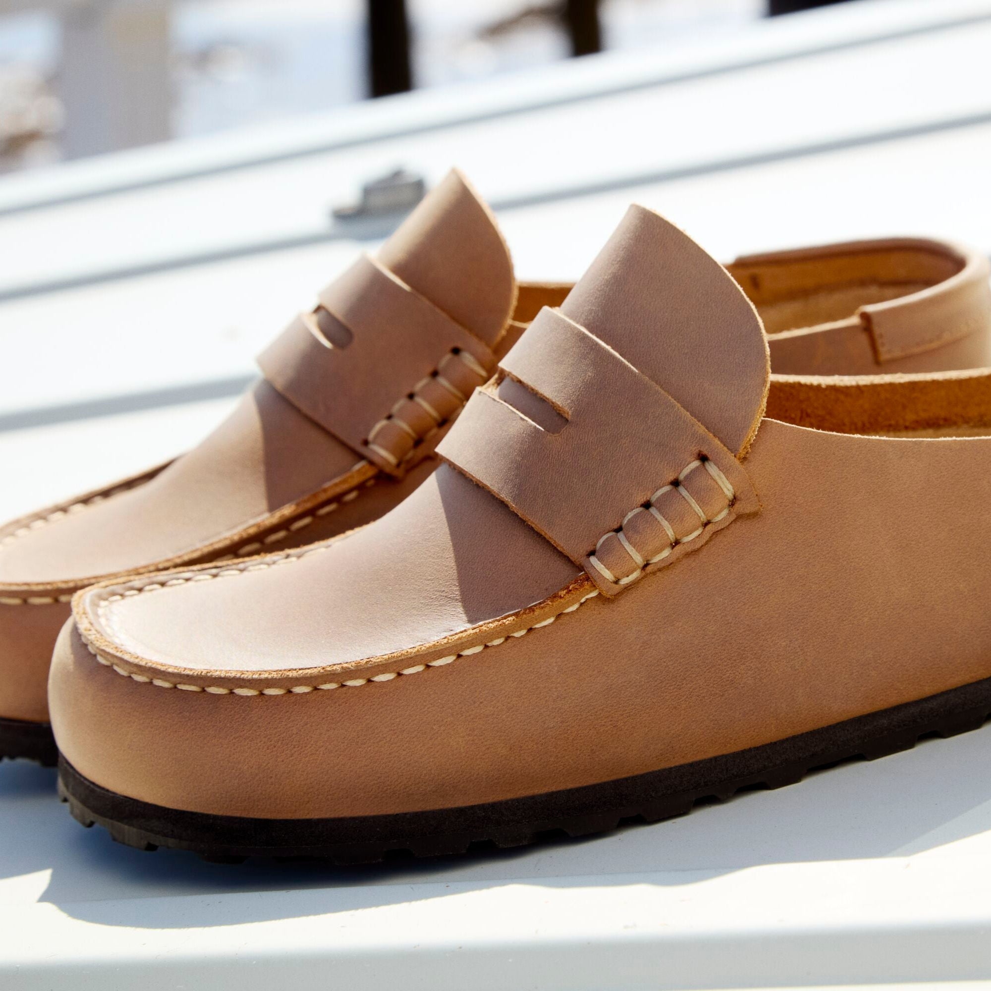 Birkenstock Naples Wrapped cognac oiled leather