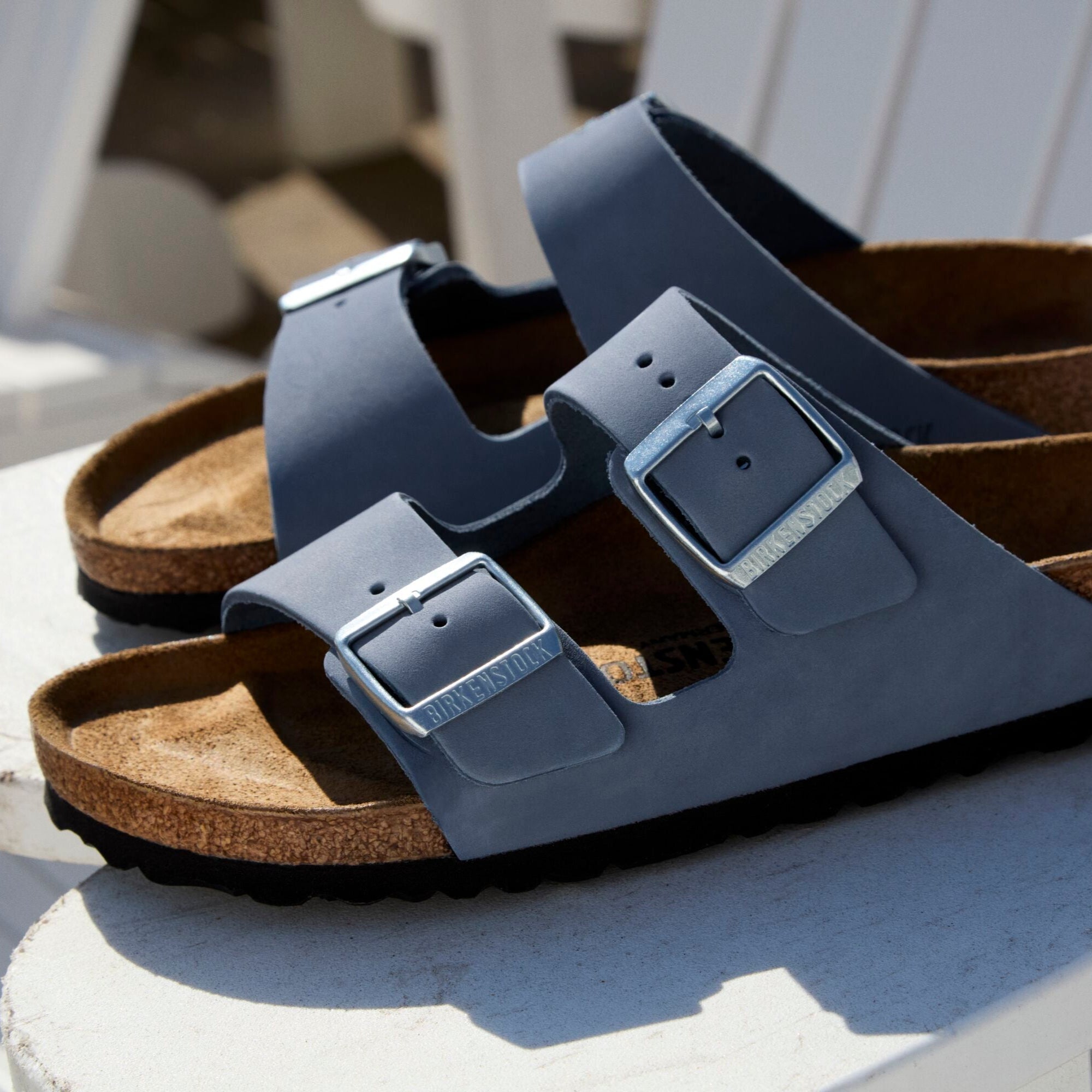 Birkenstock Arizona stone blue nubuck