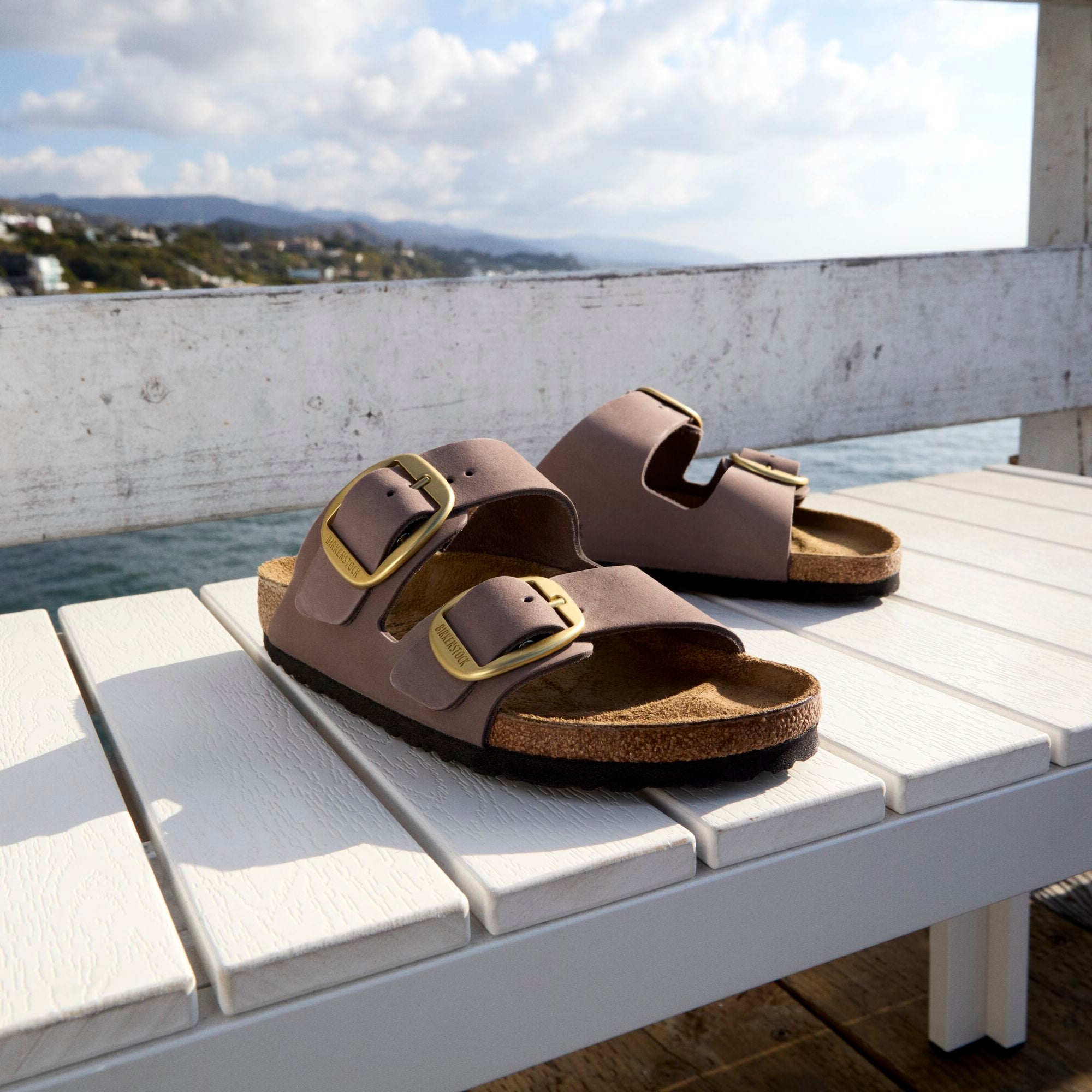 Birkenstock Arizona Big Buckle faded purple nubuck