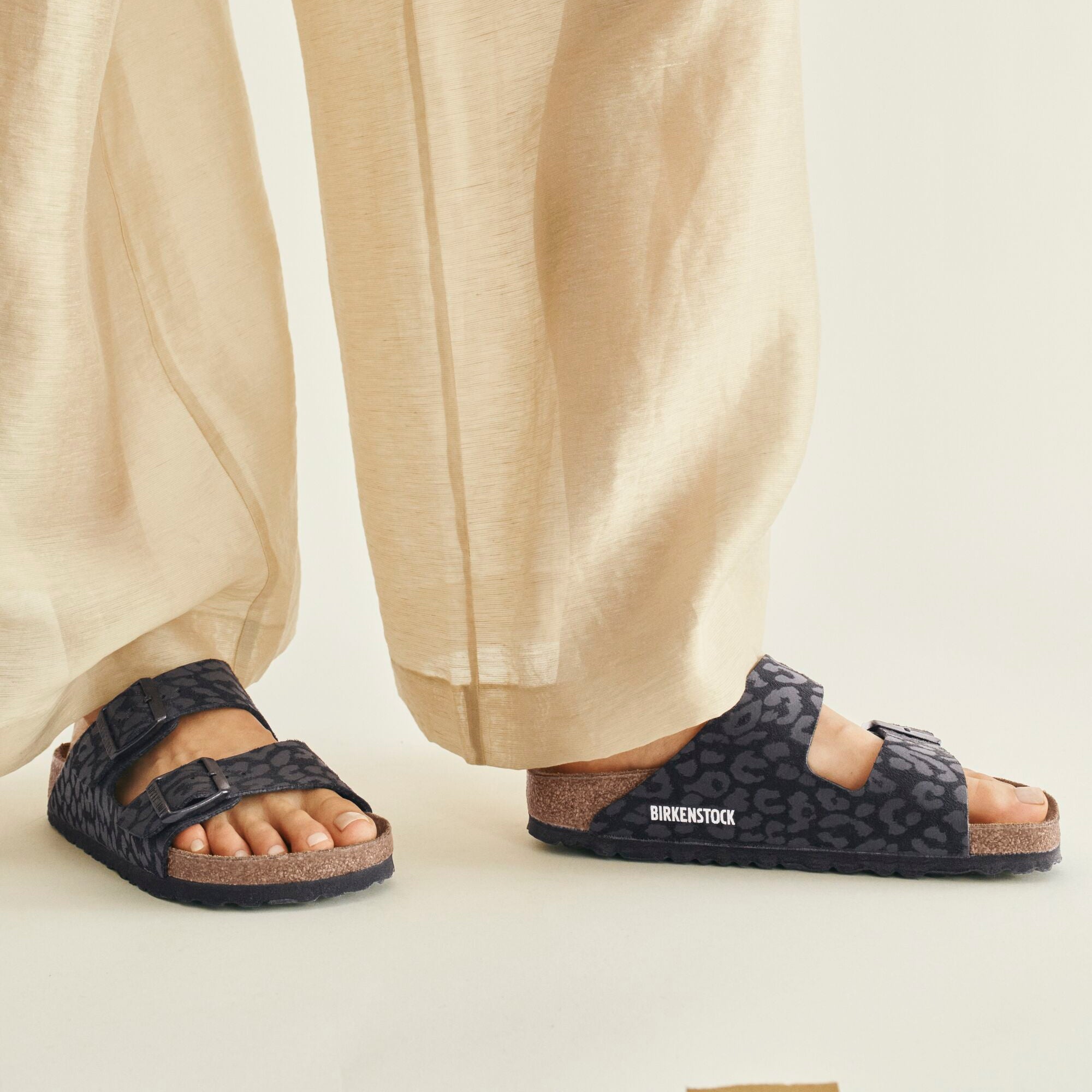 Birkenstock Arizona silky leo black Birkibuc
