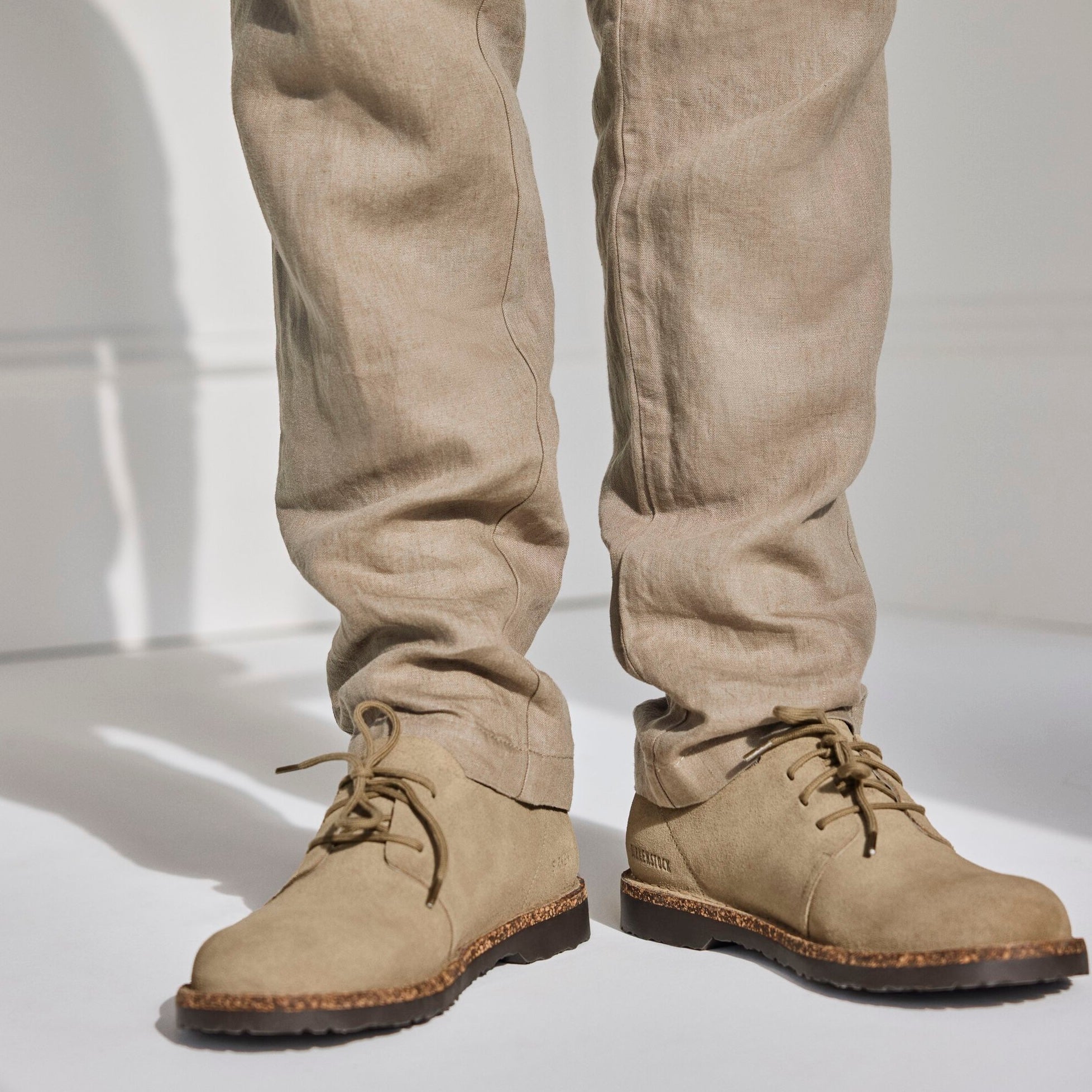Birkenstock Men's Uppsala Lace Low faded khaki suede