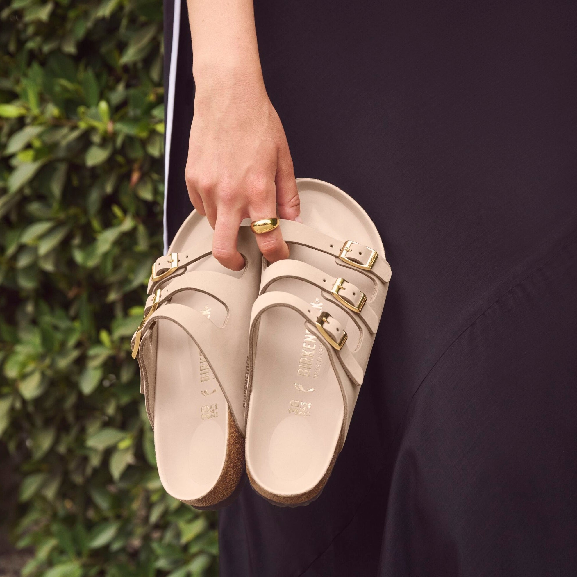 Birkenstock Florida Hex sandcastle nubuck