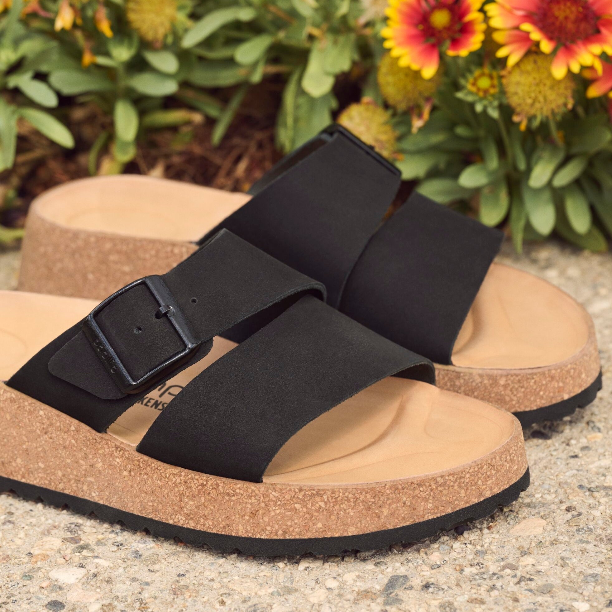 Papillio Almina black nubuck by Birkenstock