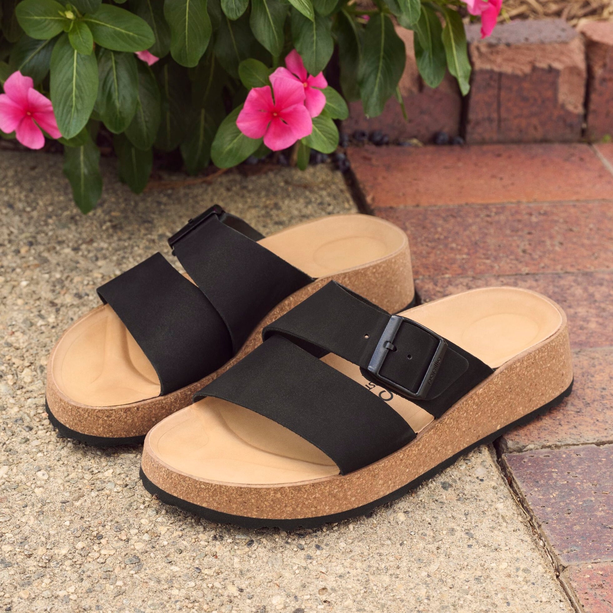 Papillio Almina black nubuck by Birkenstock