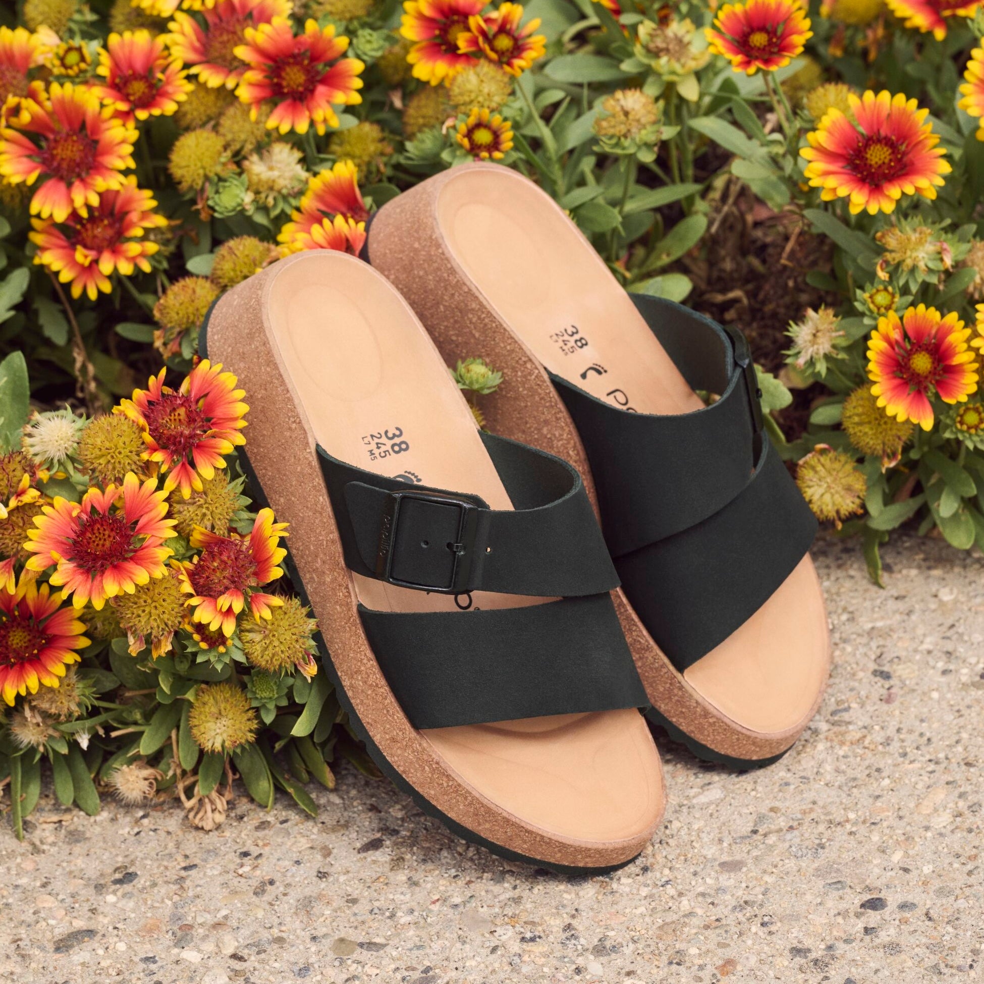 Papillio Almina black nubuck by Birkenstock