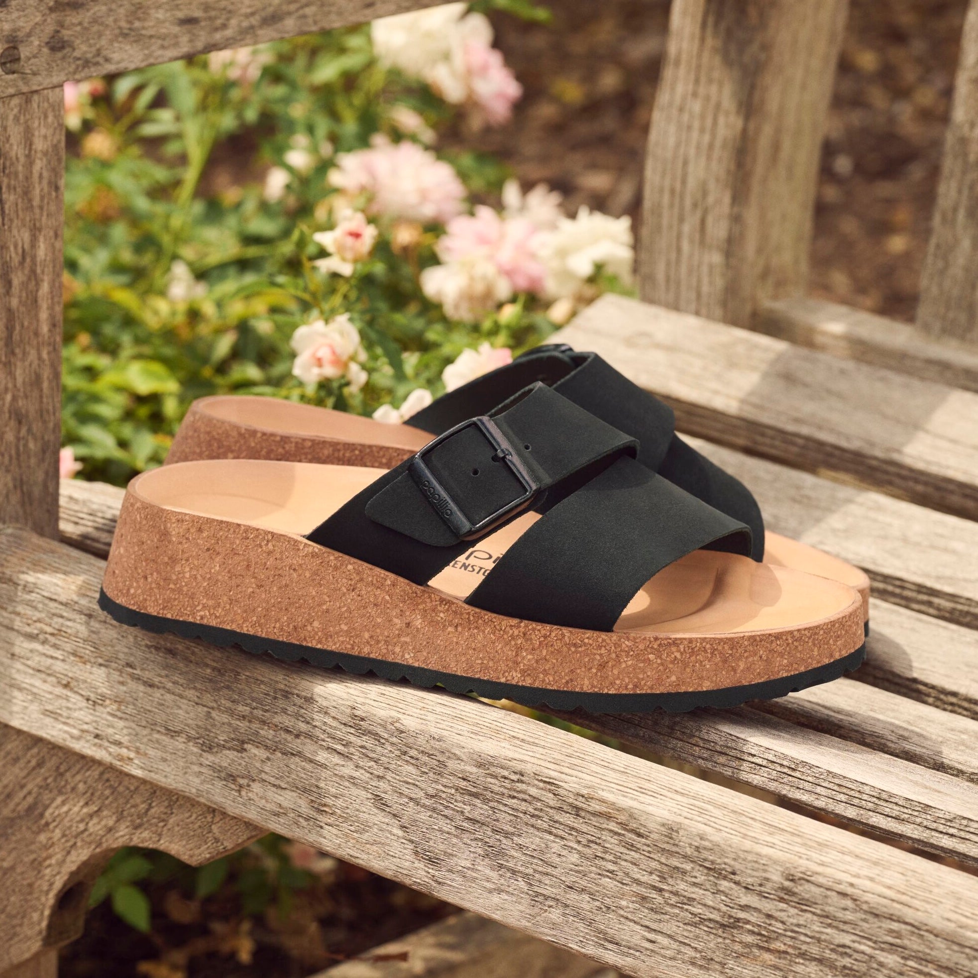 Papillio Almina black nubuck by Birkenstock