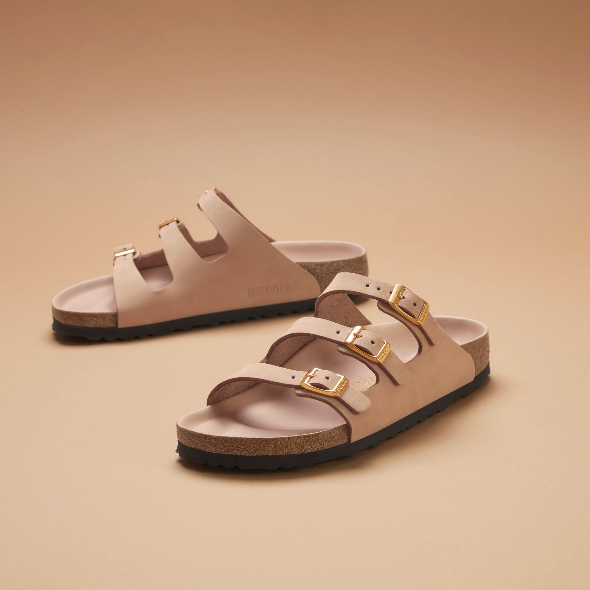 Birkenstock Florida Hex sandcastle nubuck