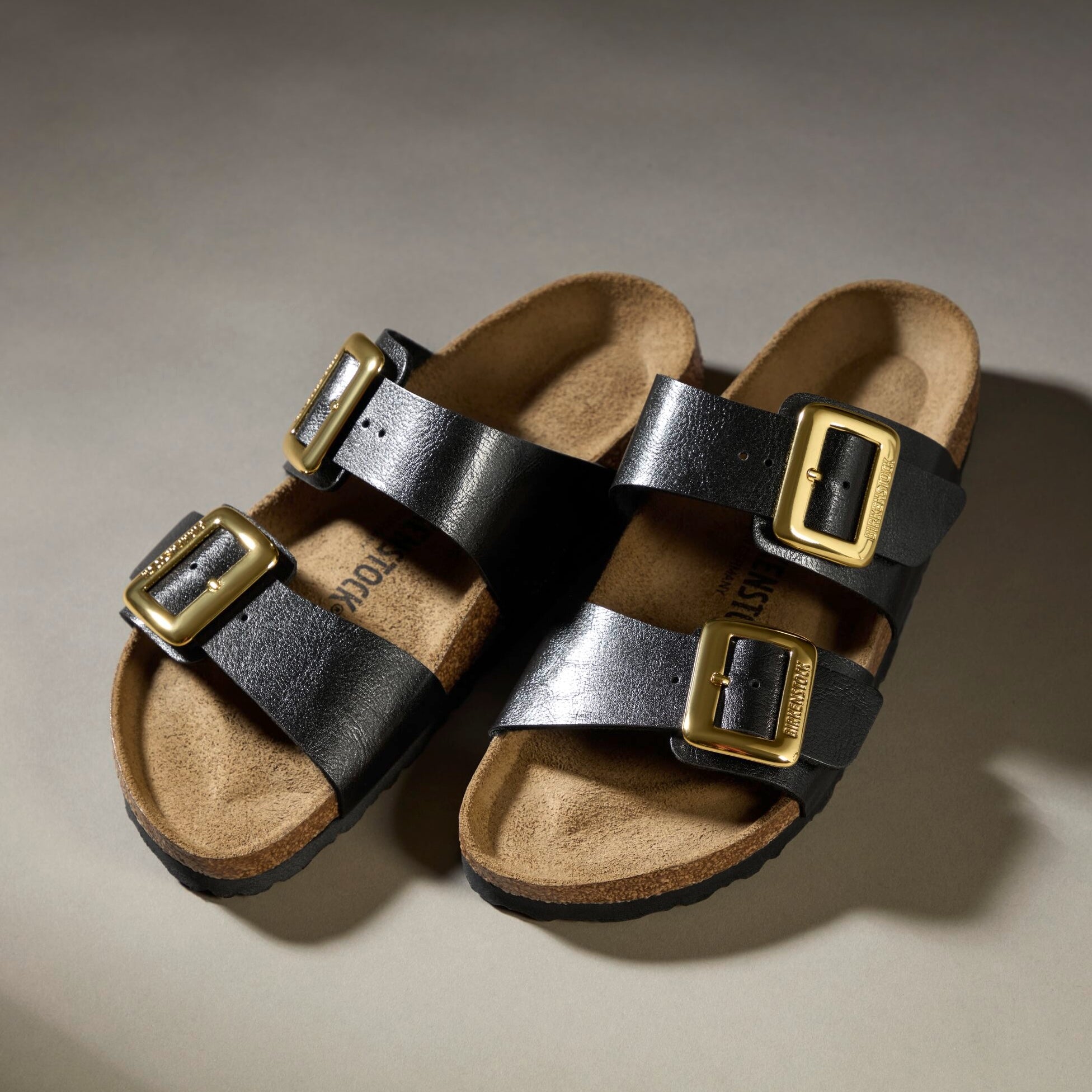 Birkenstock Sydney Luxe Buckle graceful licorice Birko-Flor