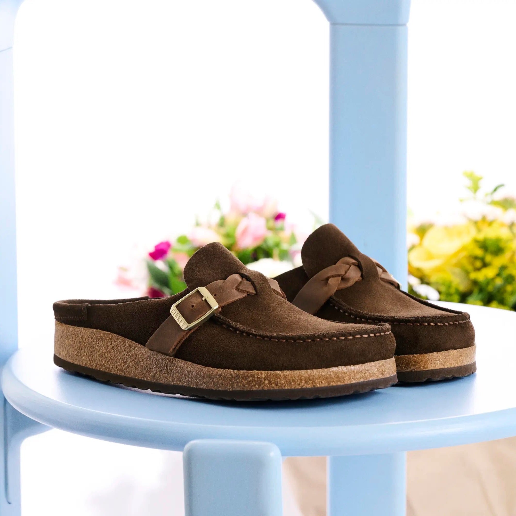 Birkenstock Buckley Braided carafe suede