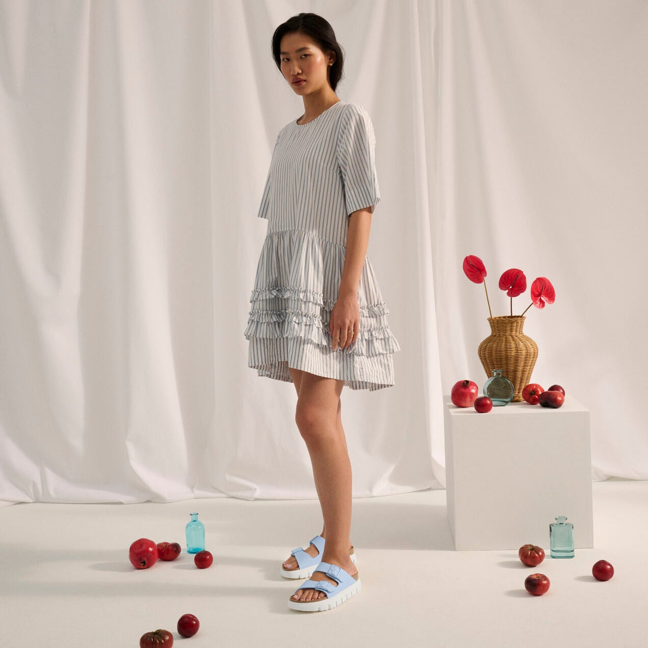 Papillio Arizona Chunky baby blue Birko-Flor by Birkenstock