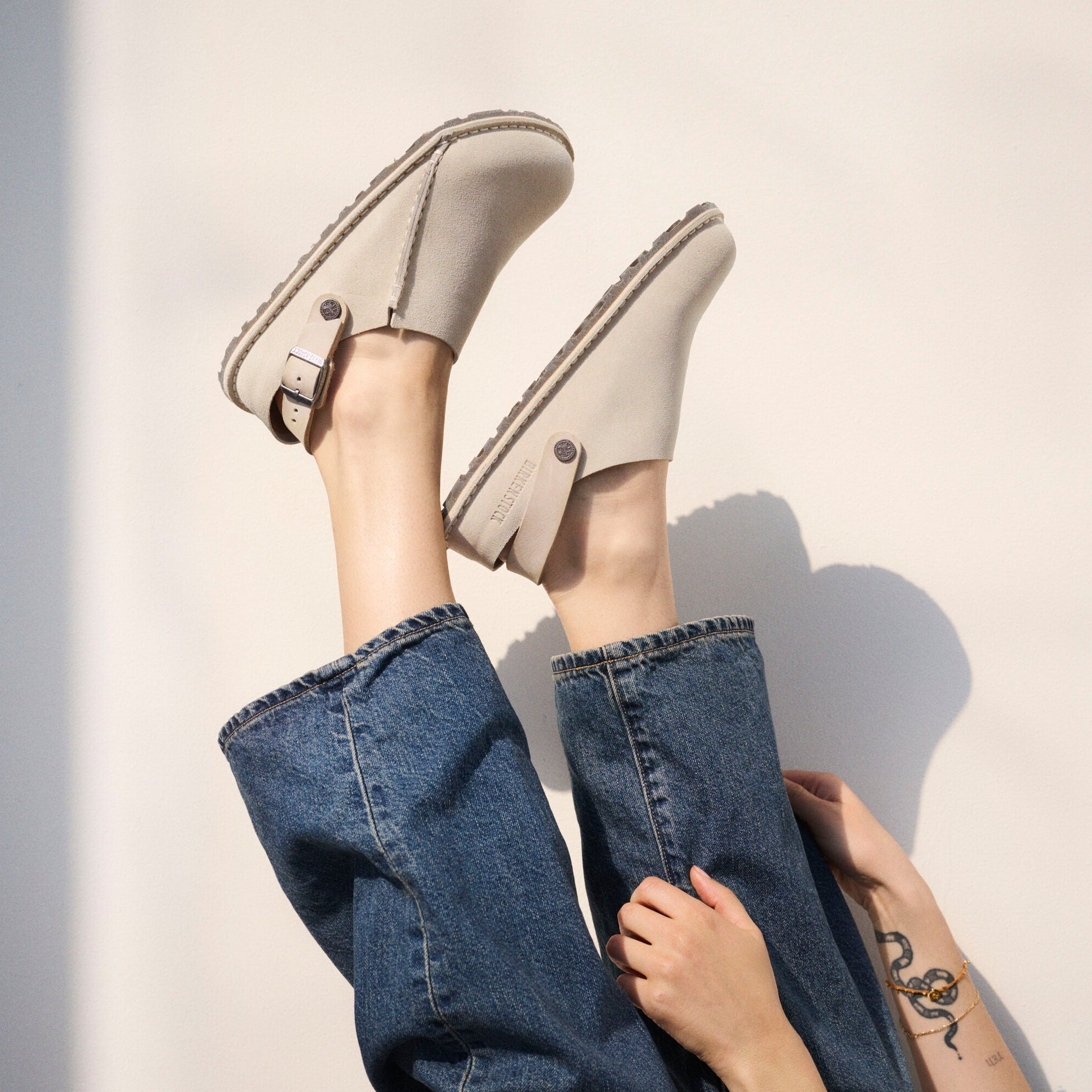 Birkenstock Lutry oyster suede